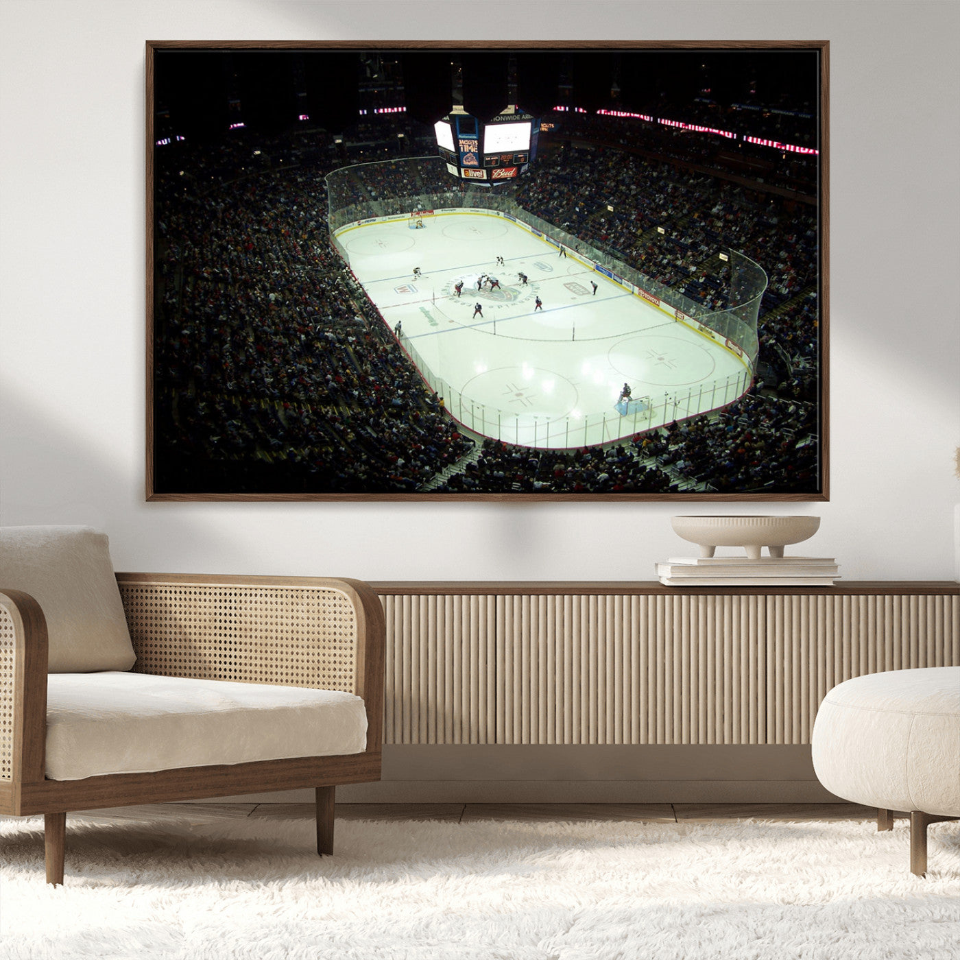MGV-FC-36X24 - Nationwide Arena Ohio Columbus Blue Jackets Hockey Stadium Canvas Print Wall Art