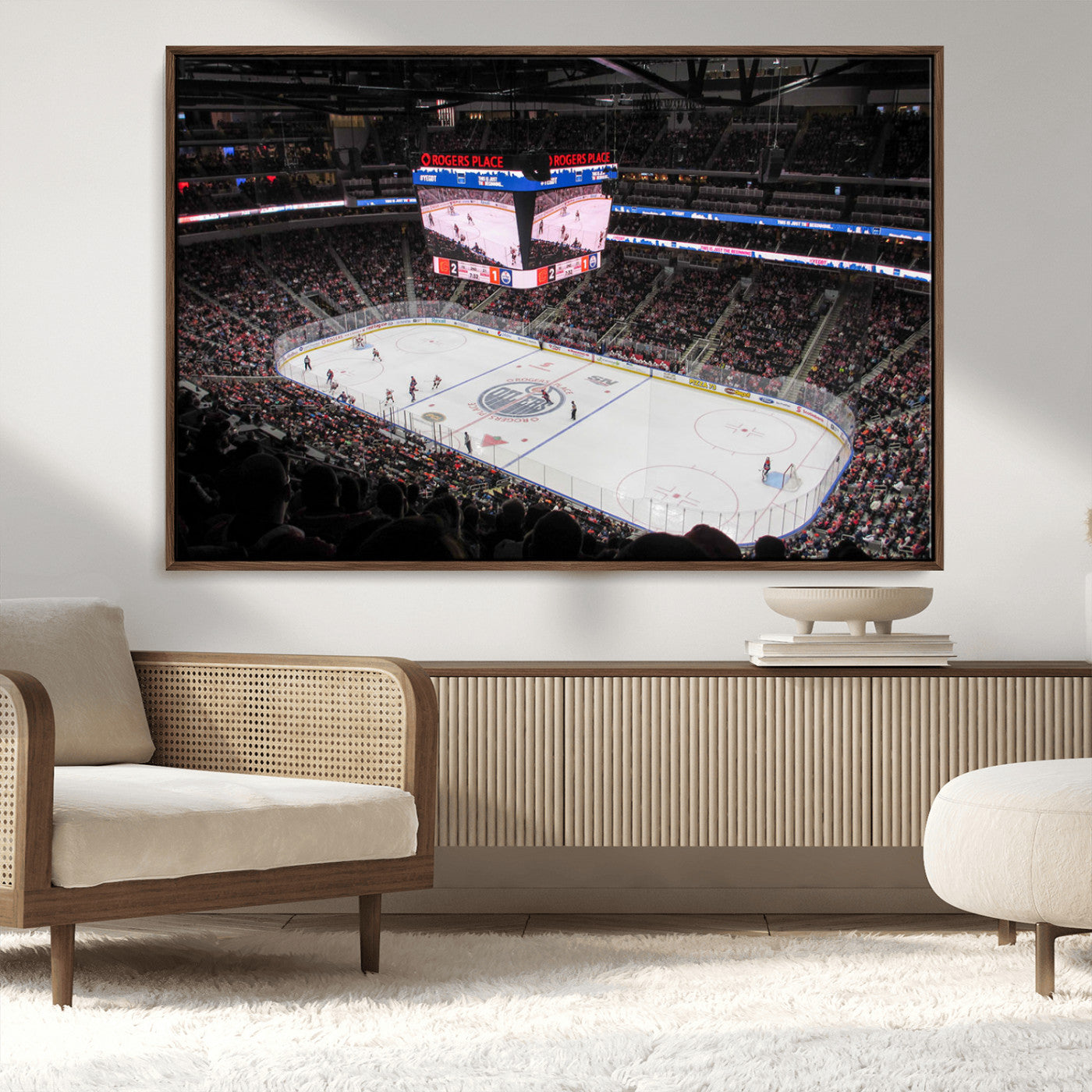 MGV-FC-36X24 - Rogers Place Edmonton Oilers Ice Hockey Stadium Wall Art, Rogers Place Edmonton Oilers Wall Art