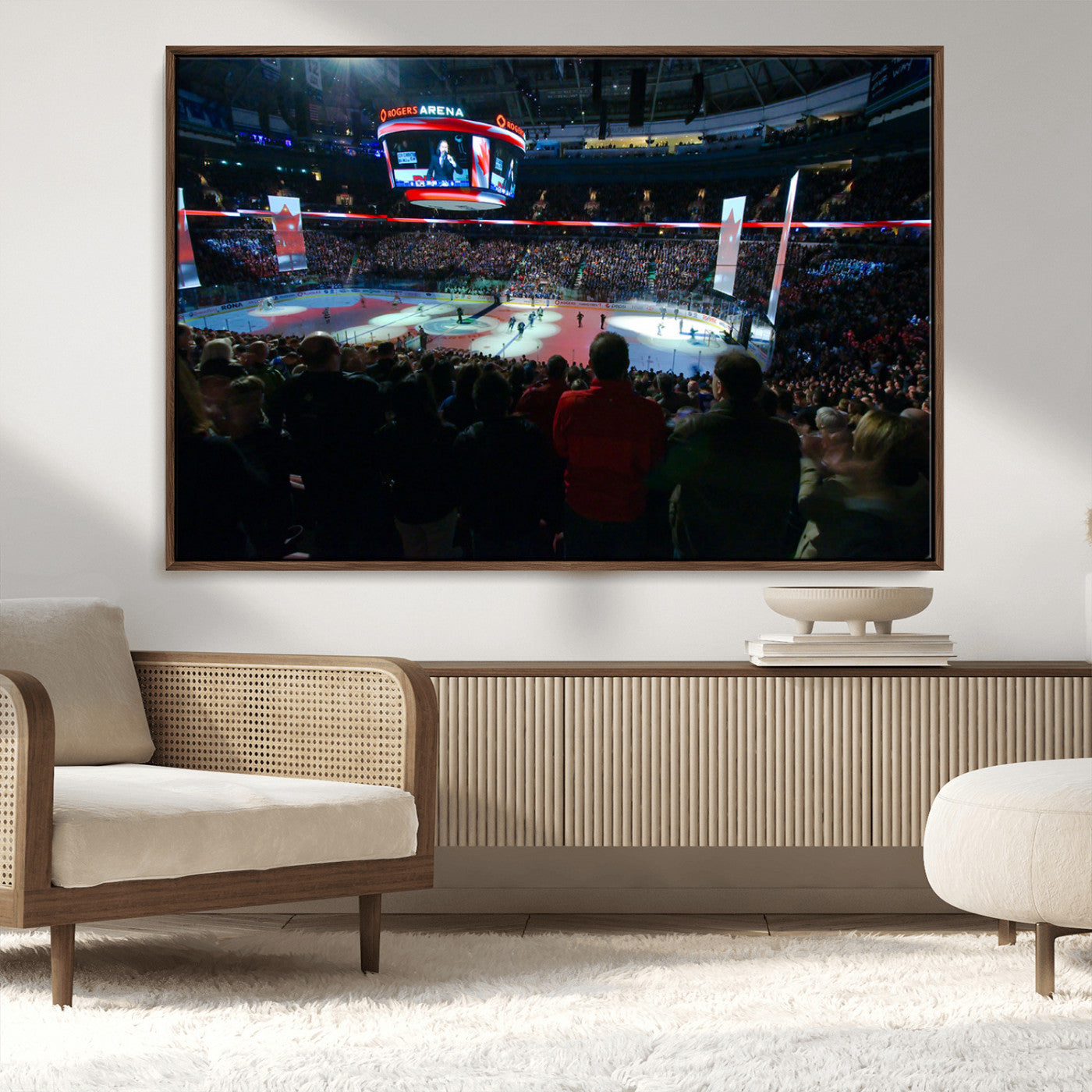 MGV-FC-36X24 - Rogers Arena Vancouver Canucks Ice Hockey Stadium Wall Art, Vancouver Canucks Ice Hockey Print
