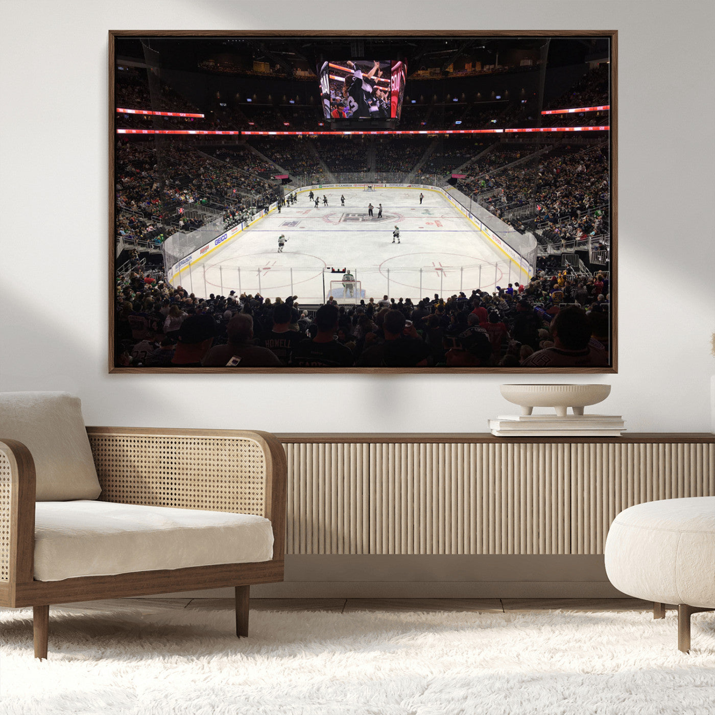 MGV-FC-36X24 - T Mobile Arena Paradise Nevada Vegas Golden Knights Ice Hockey Stadium Canvas Print Wall Art