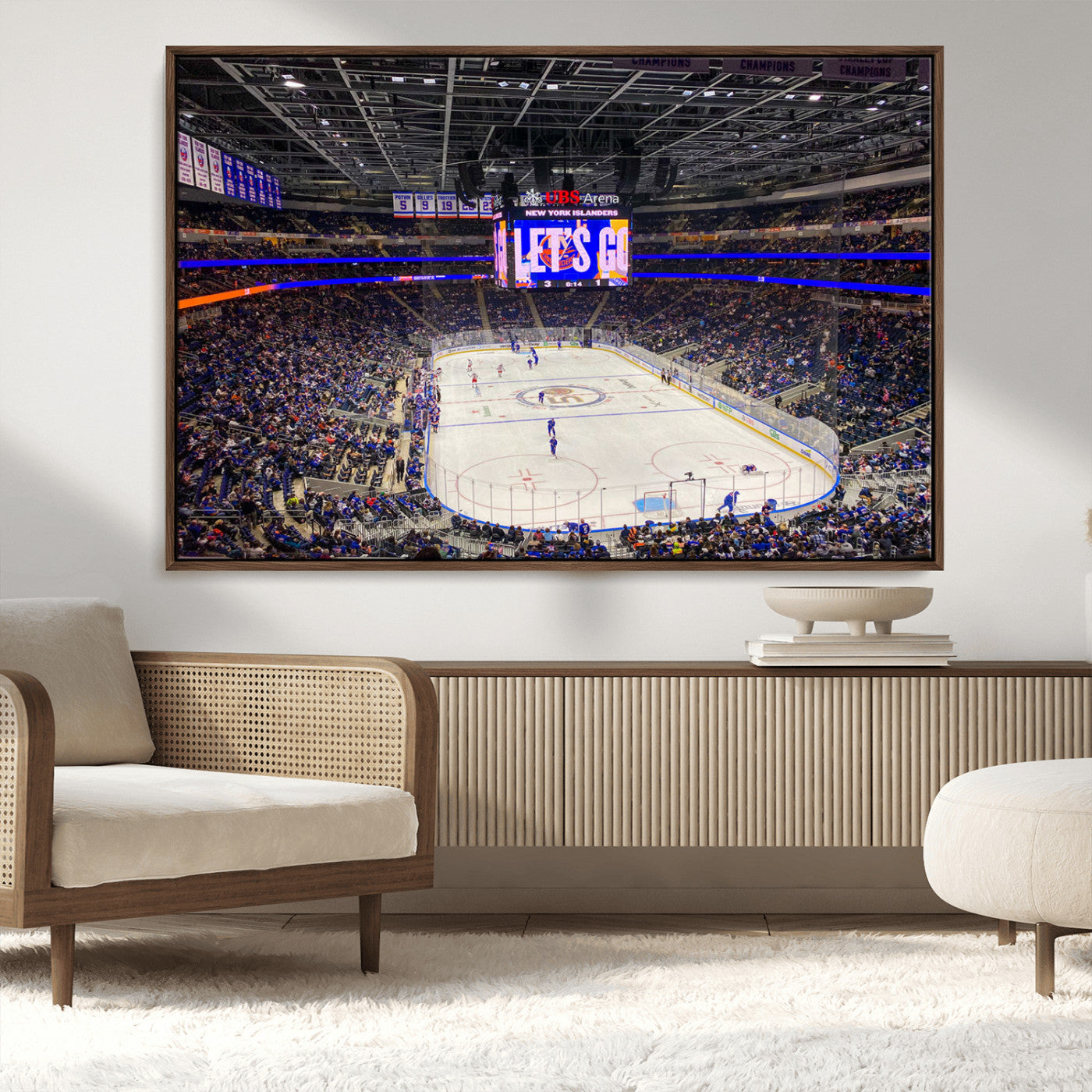 MGV-FC-36X24 - UBS Arena Elmont New York Islanders Ice Hockey Wall Art, UBS Arena Elmont Wall Art Canvas Print