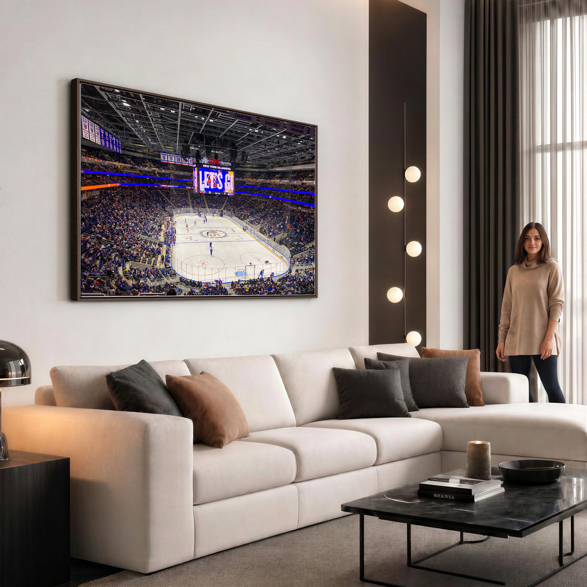 78692-MGV-CV-36X24 - UBS Arena Elmont New York Islanders Ice Hockey Wall Art, UBS Arena Elmont Wall Art Canvas Print