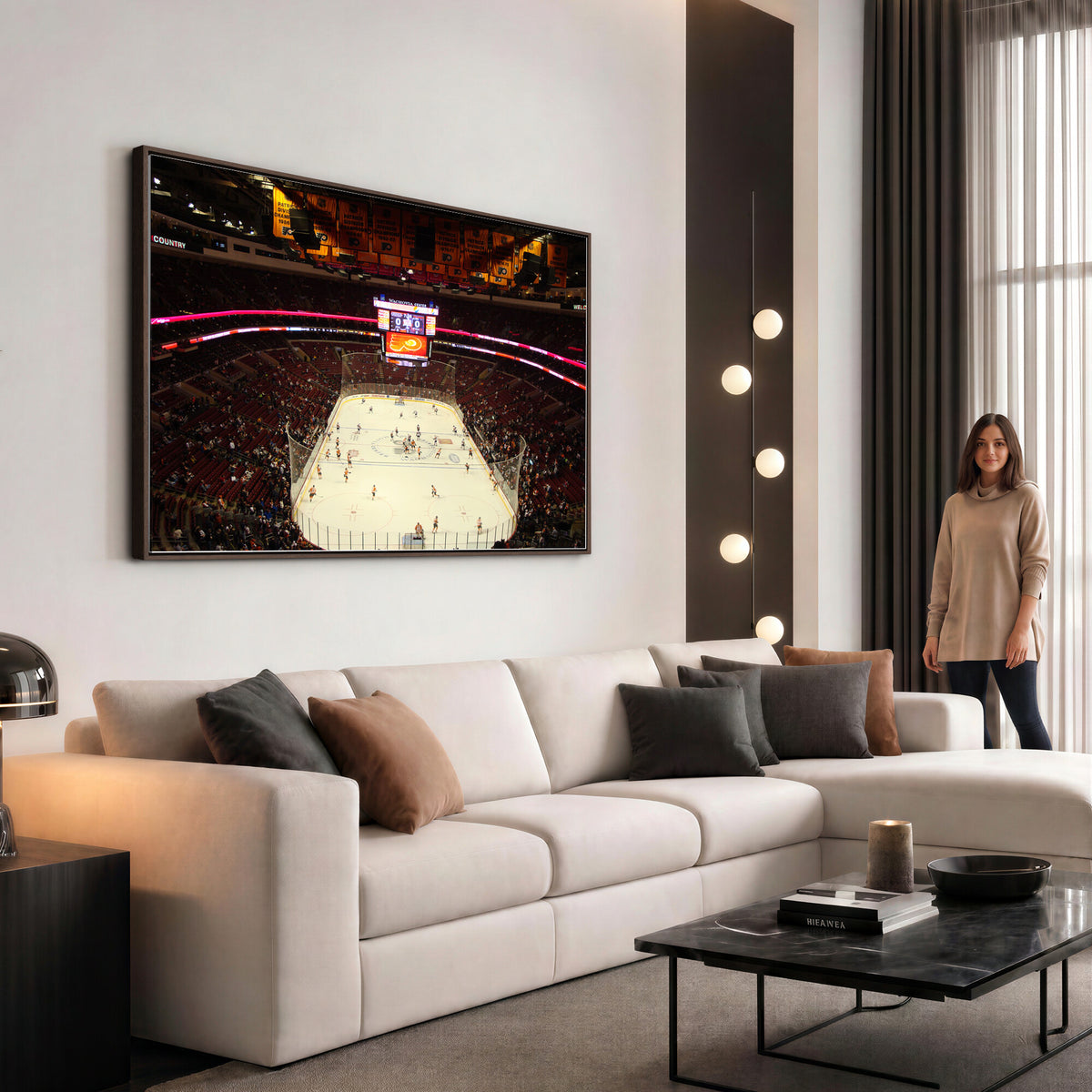 98213-MGV-CV-36X24 - Wachovia Center Prior to Flyers Game Ice Hockey Stadium