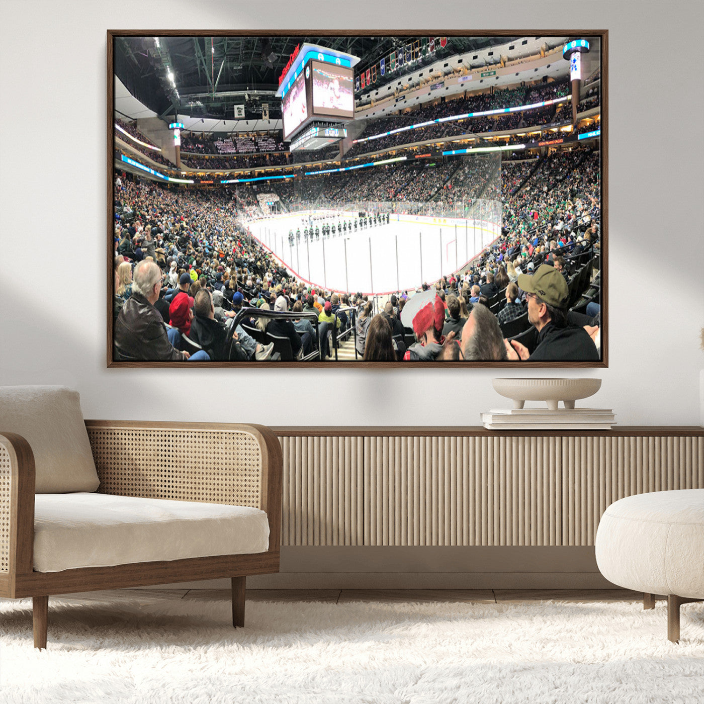 MGV-FC-36X24 - Xcel Energy Center St Paul Minnesota Wild Ice Hockey Stadium Canvas, Minnesota Wild Ice Hockey