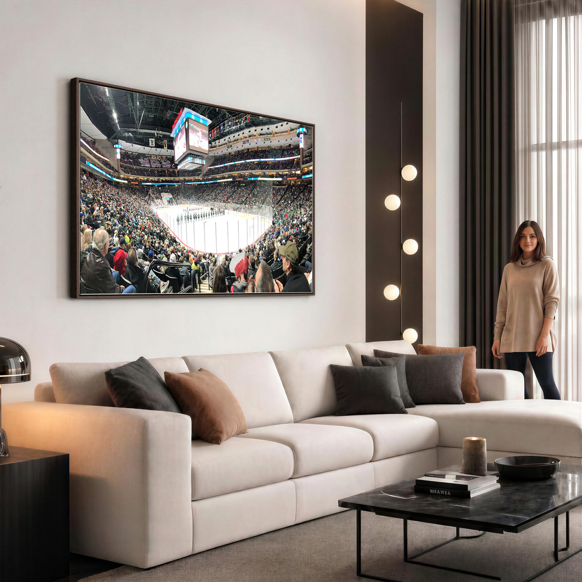 44414-MGV-CV-36X24 - Xcel Energy Center St Paul Minnesota Wild Ice Hockey Stadium