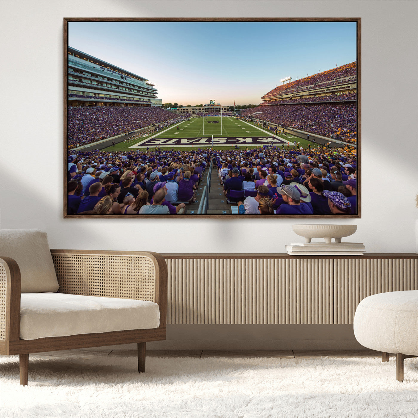 MGV-FC-36X24 - Kansas State University Wildcats Football Team Print - Manhattan Bill Snyder Family Football Stadium