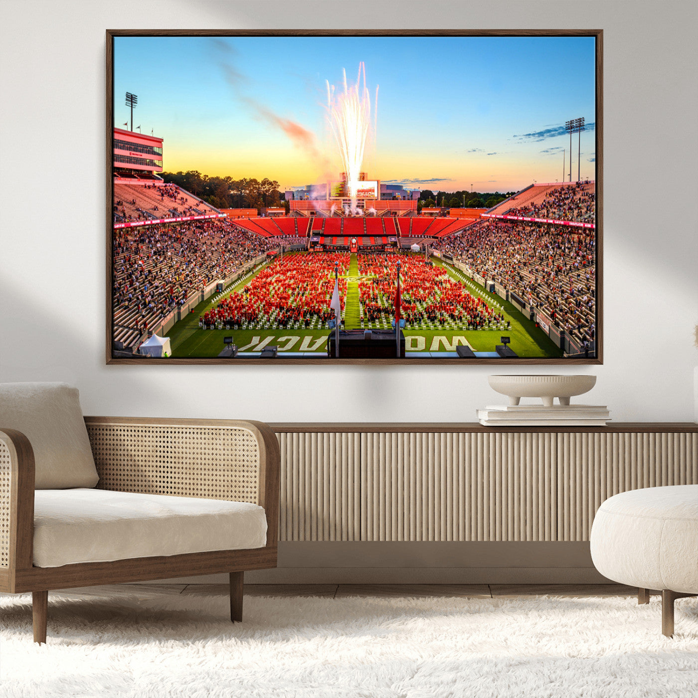 MGV-FC-36X24 - North Carolina State University Canvas Print, North Carolina State University Wolfpack Football Team