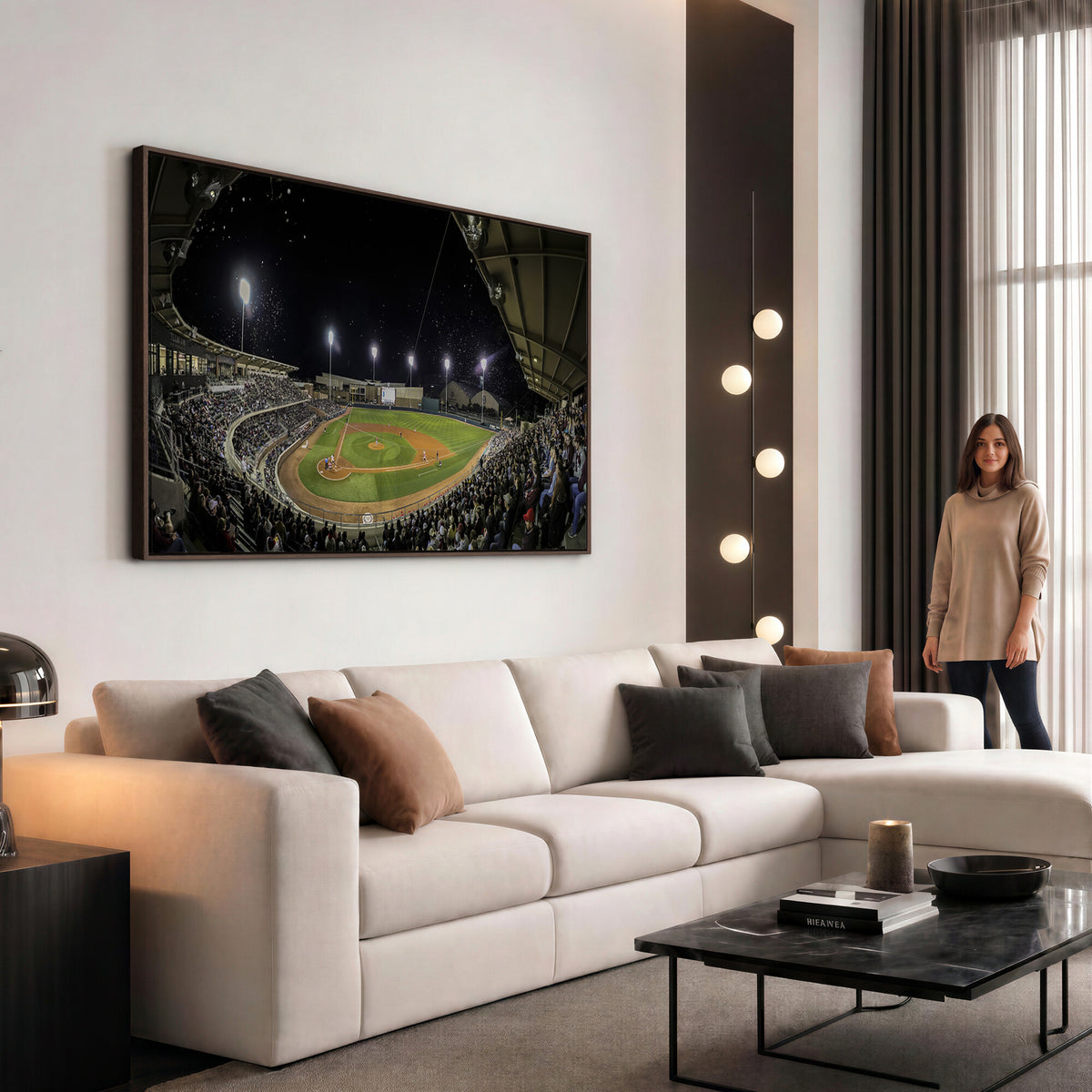10262-MGV-CV-36X24 - Olsen Field at Blue Bell Park - Texas A&M Aggies Baseball Stadium Wall Art Canvas Print