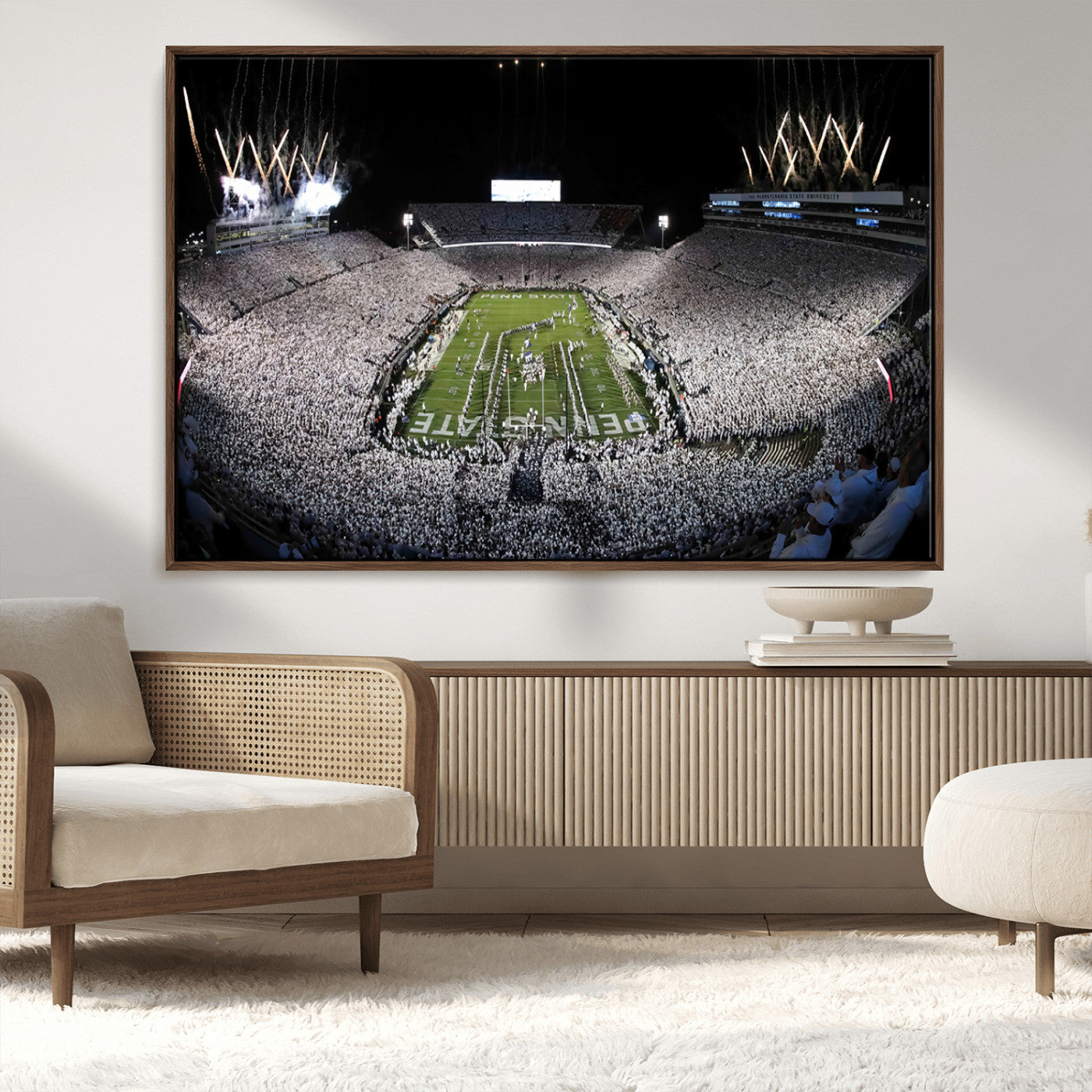 84537-MGV-CV-36X24-Penn State Beaver Stadium Canvas Wall Art - Nittany Lions Football Print