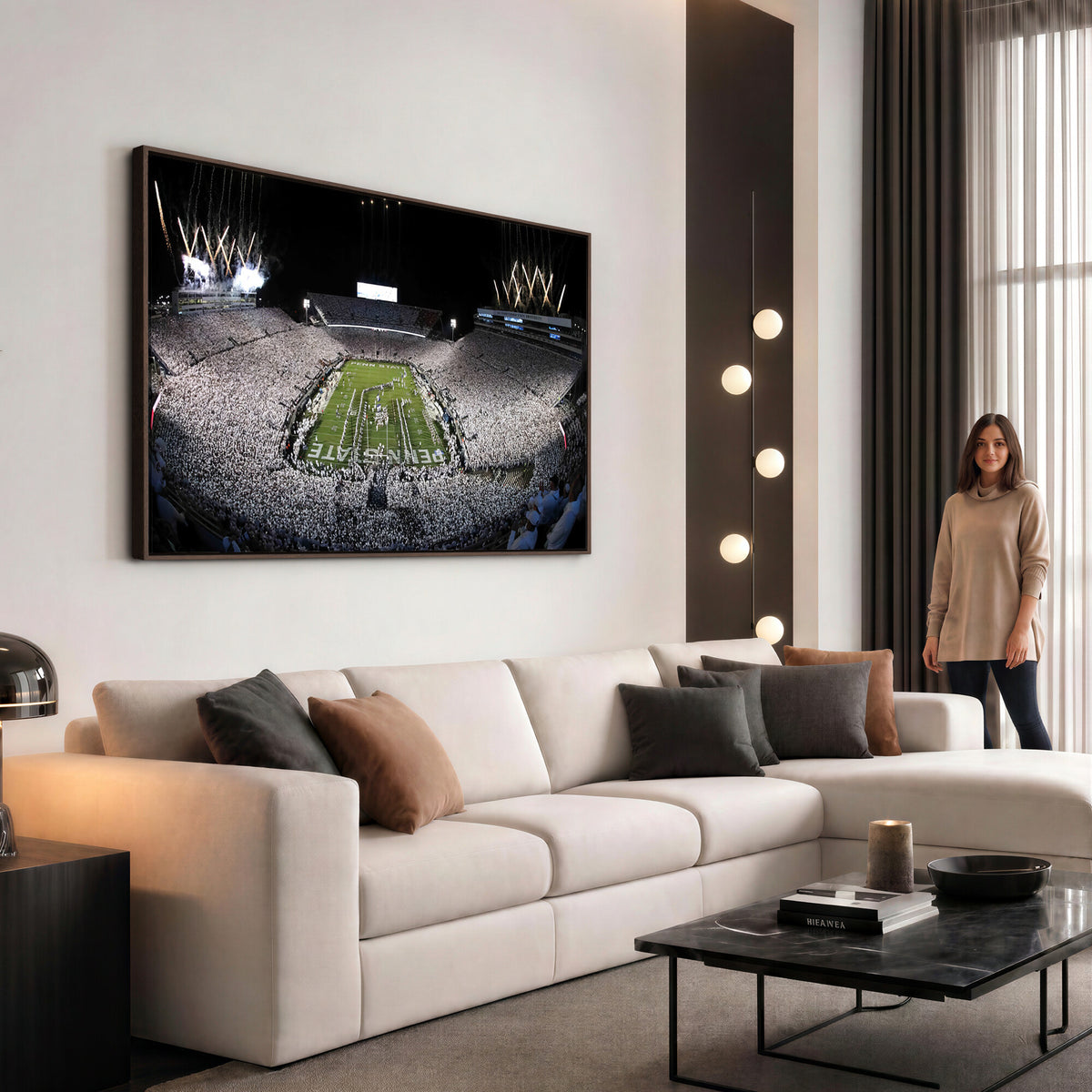 84537-MGV-CV-36X24 - Penn State Beaver Stadium Canvas Wall Art - Nittany Lions Football Print