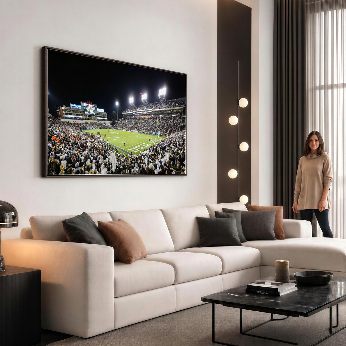 49339-MGV-CV-36X24 - Georgia Tech Yellow Jackets Football Team Print, Atlanta