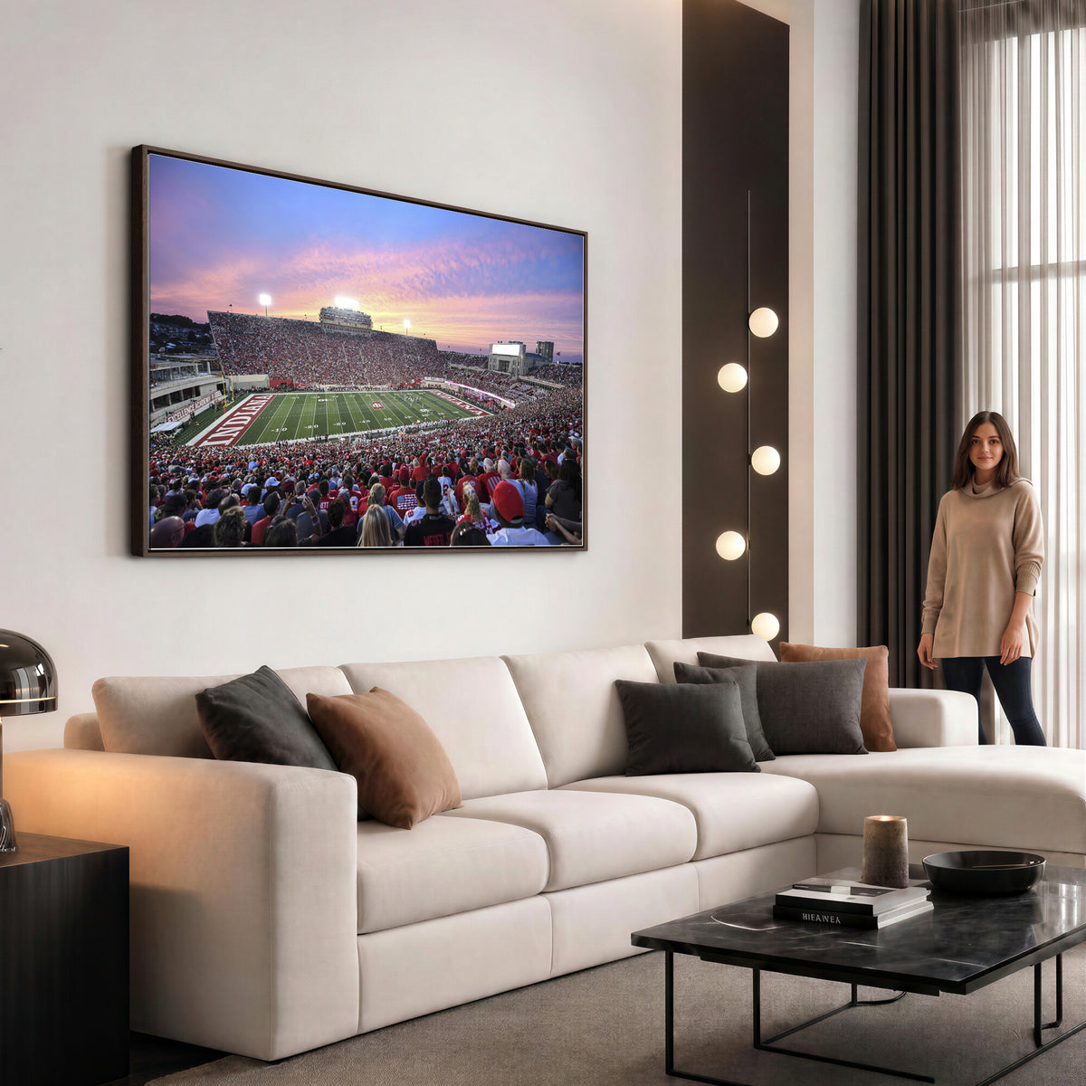 13046-MGV-CV-36X24 - Indiana University Hoosiers Football Team Print