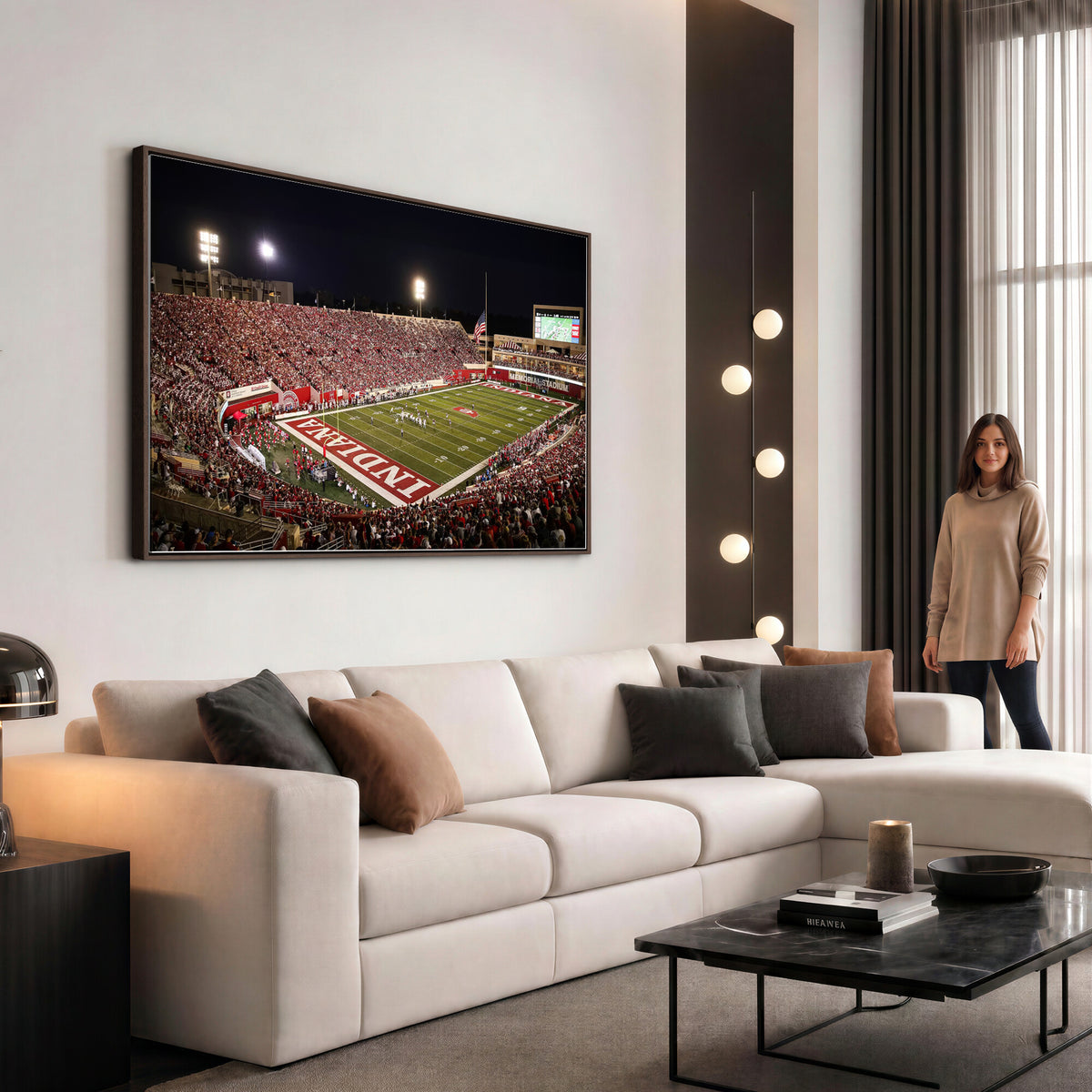 82748-MGV-CV-36X24 - Indiana University Hoosiers Football Team Print Canvas