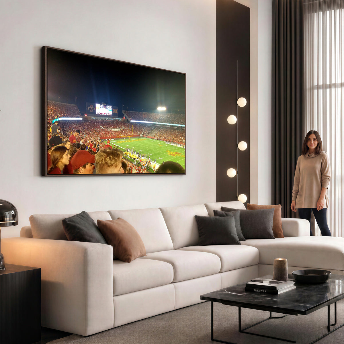 94319-MGV-CV-36X24 - Iowa State University Cyclones Art Print, Jack Trice Stadium Ames