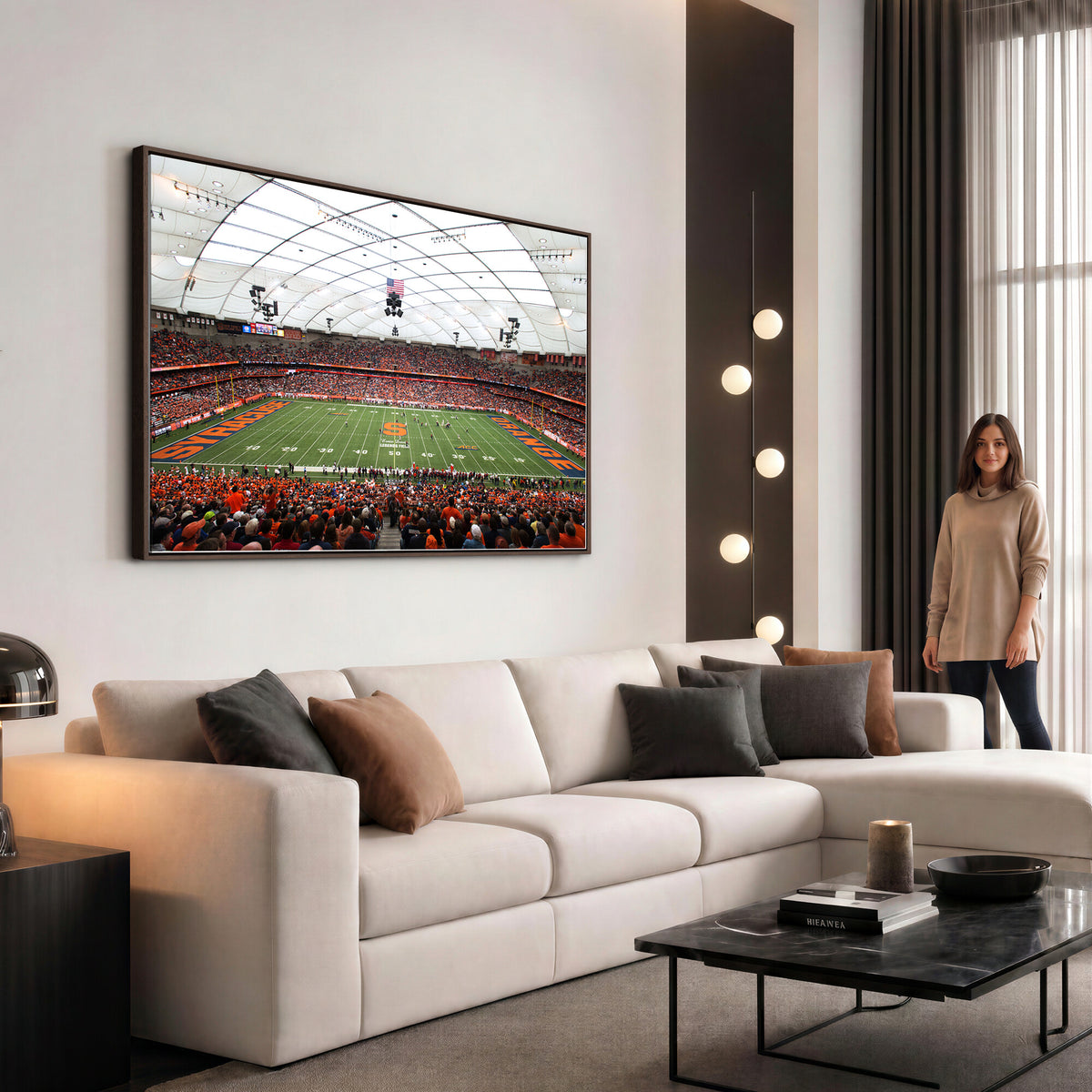 78104-MGV-CV-36X24 - Syracuse University Orange Football Team Print, Syracuse
