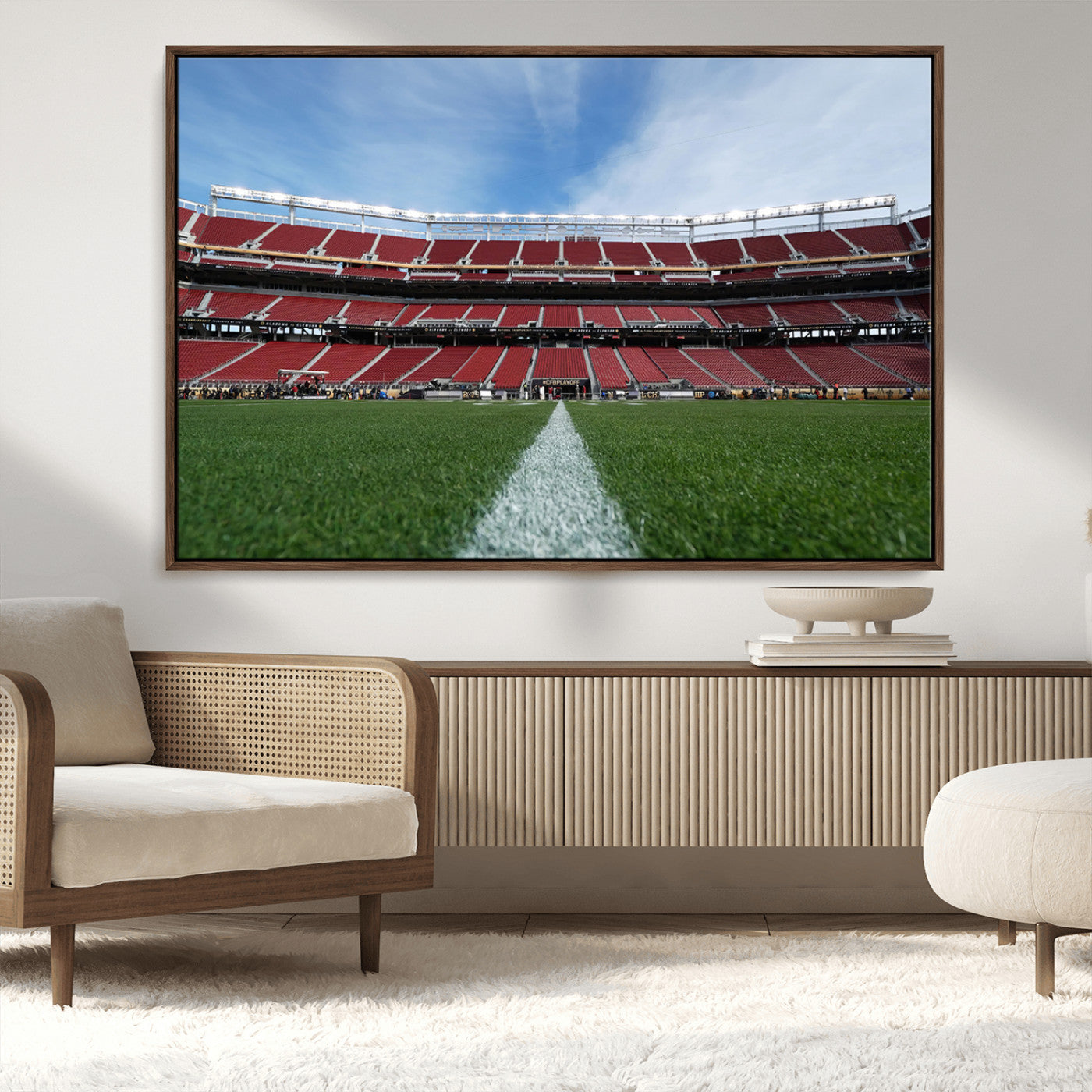 MGV-FC-36X24 - University of Tulsa Golden Hurricane Football Team Print - Tulsa H.A. Chapman Stadium Wall Art