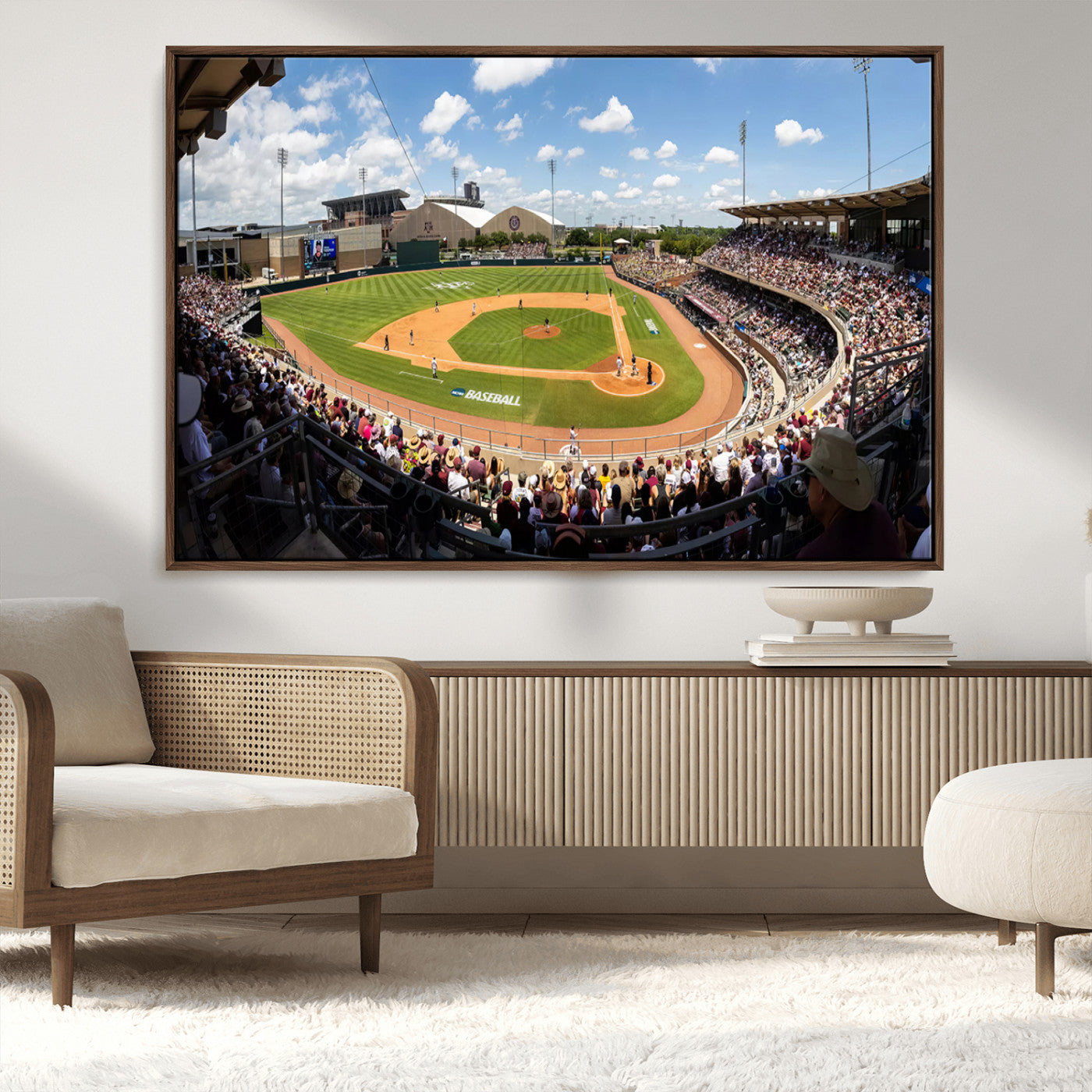 MGV-FC-36X24 - The Texas A&M University Aggies Athletics Team Print - College Station Kyle Field Wall Art Canvas