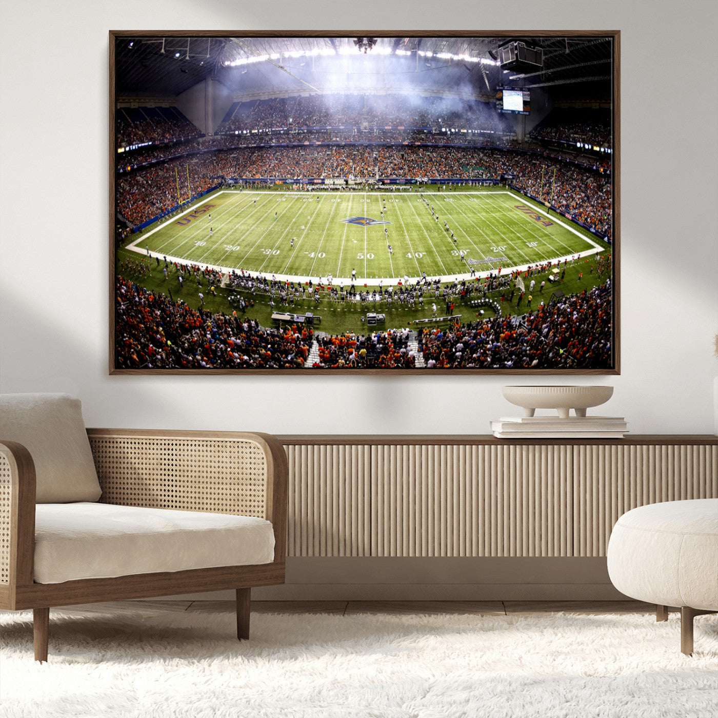 MGV-FC-36X24 - The University of Texas at San Antonio Roadrunners Football Team Print - San Antonio Alamodome Wall