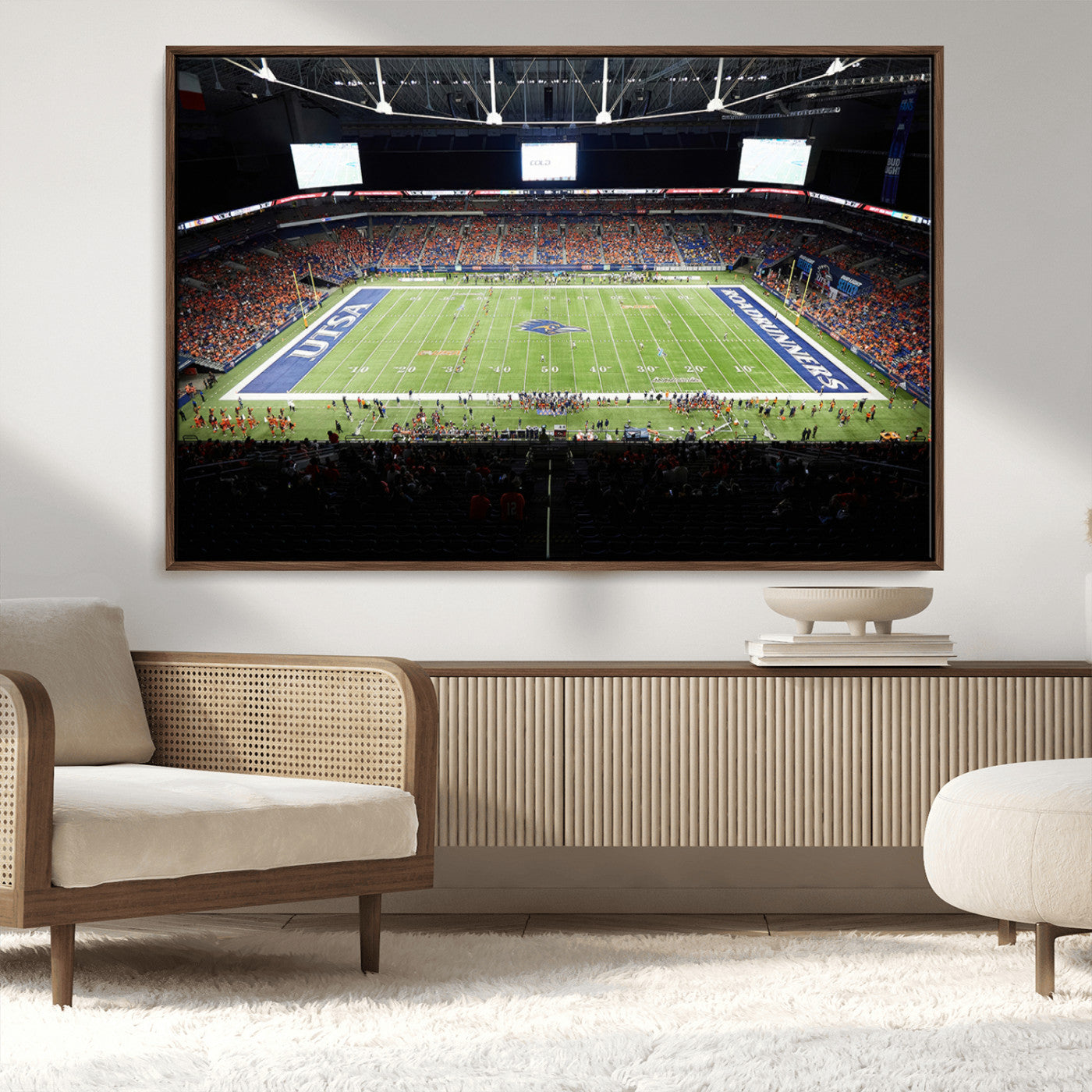 MGV-FC-36X24 - The University of Texas at San Antonio Roadrunners Football Team Print - San Antonio Alamodome Wall