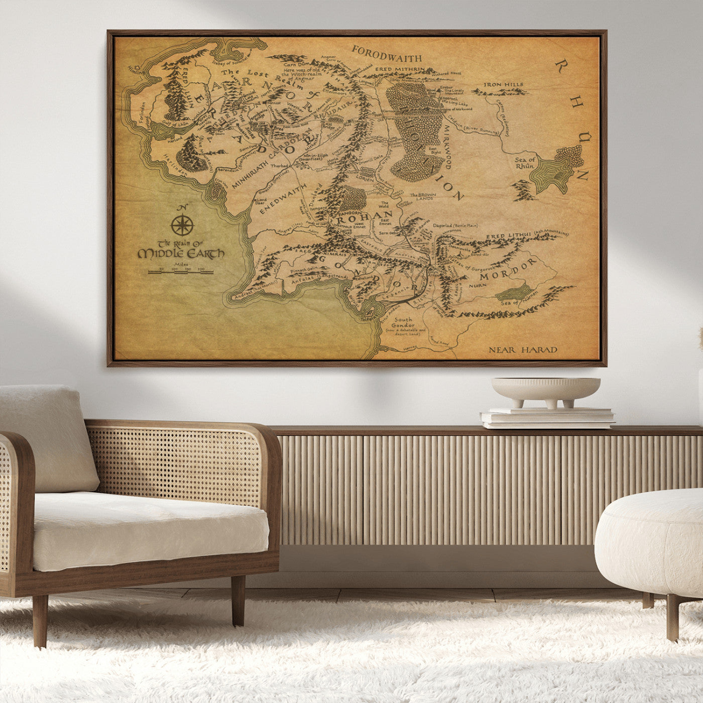 MGV-FC-36X24 - Push Pin World Map Canvas Print – Framed Wall Art for Couples to Track Their Travels – Anniversary