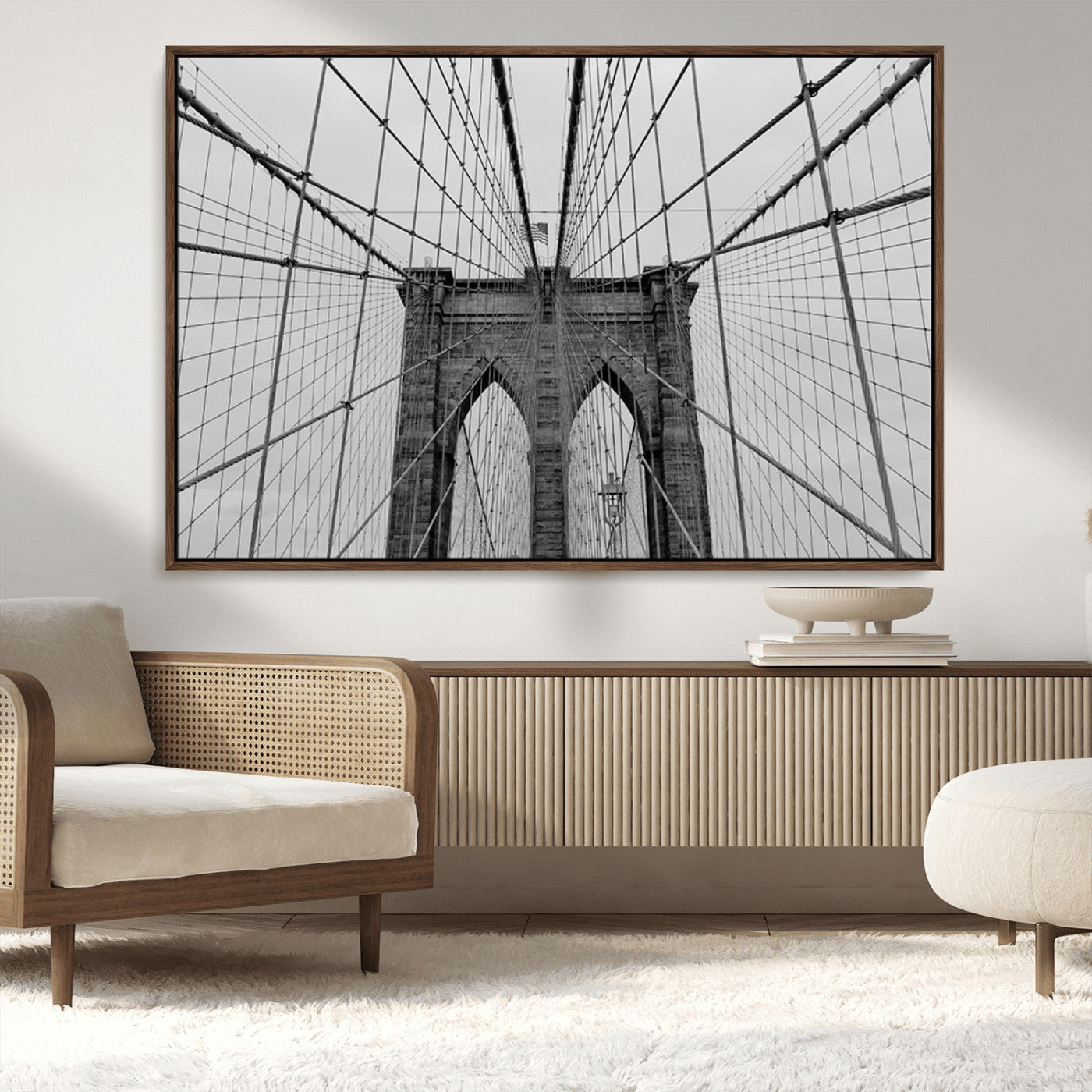 MGV-FC-36X24 - Large Brooklyn Bridge Wall Art Canvas Print