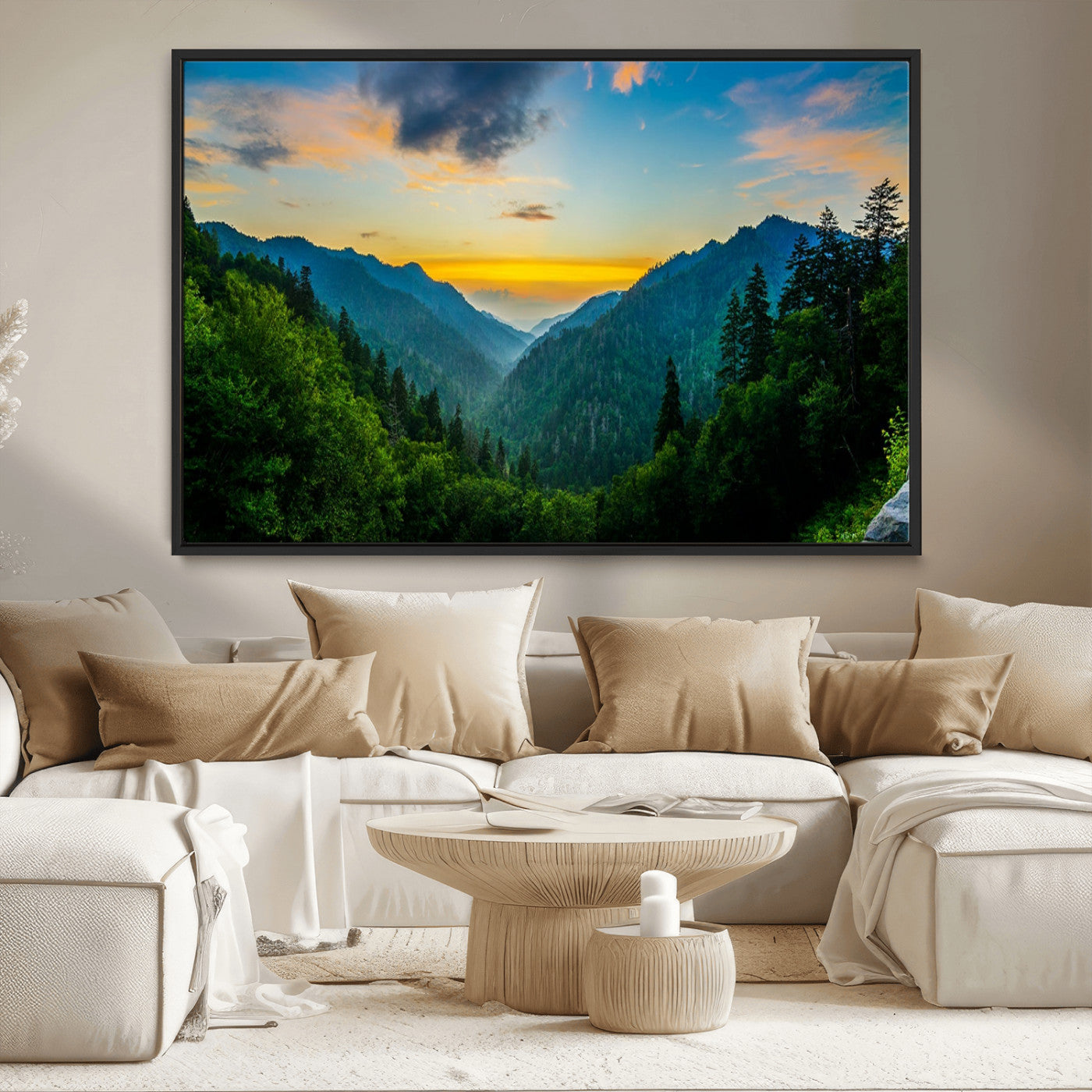MGV-FC-36X24 - Green Forest Wall Art Canvas Print
