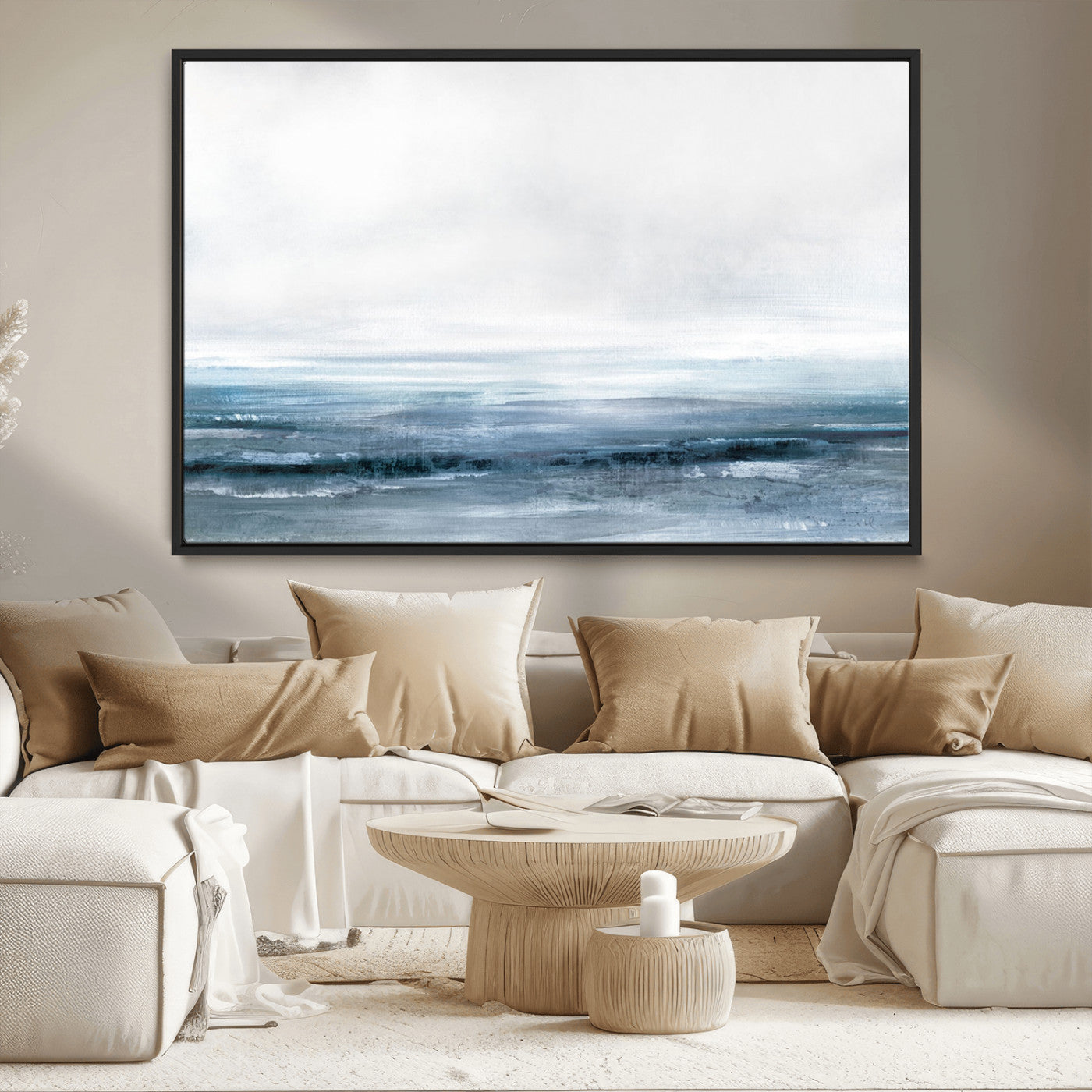 MGV-FC-36X24 - Blue Ocean Abstract Artwork Wall Art Canvas Print