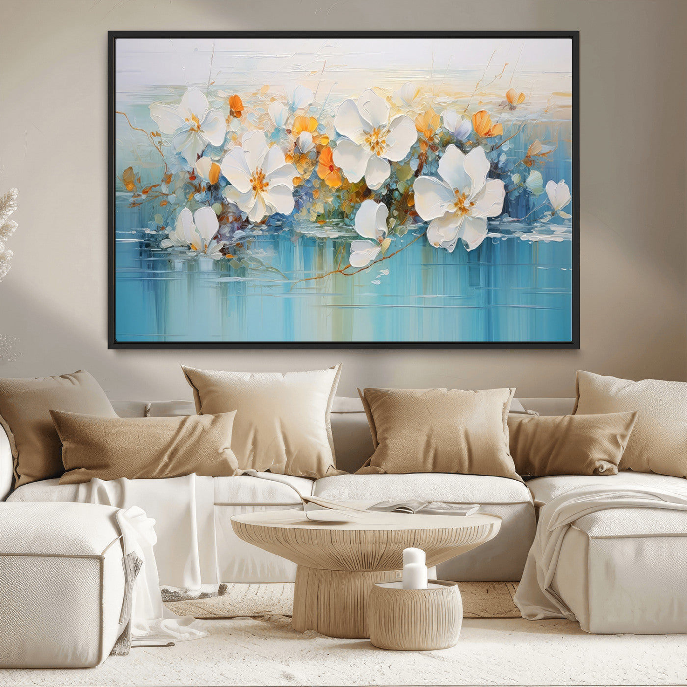 MGV-FC-36X24 - Abstract Flower Wall Art Canvas Print
