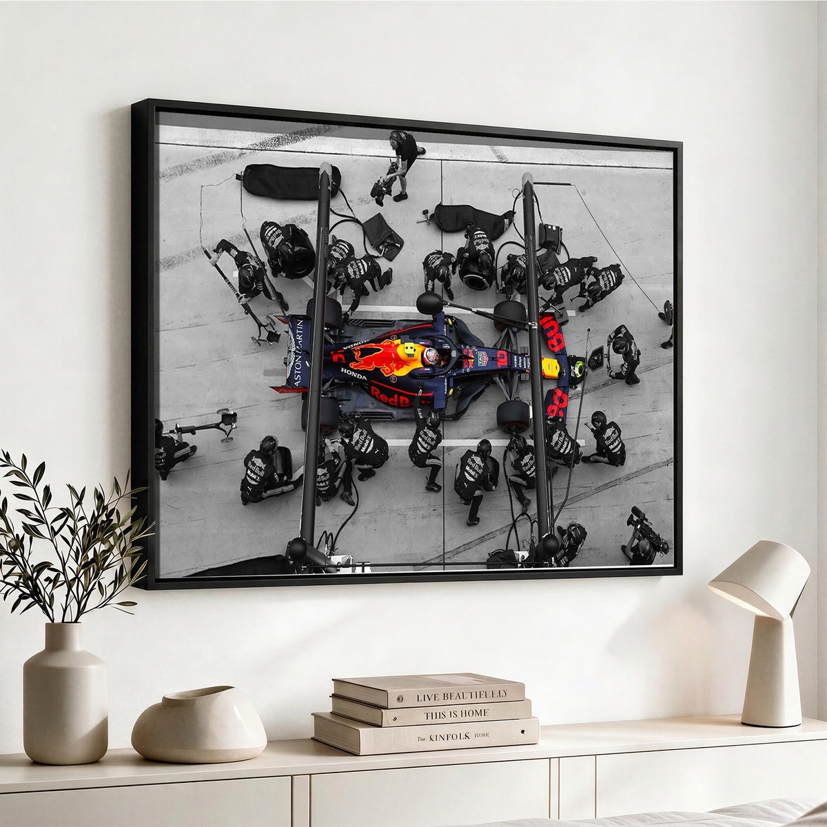 RedBull-MGV-CV-36X24 - Red Bull Formula 1 Canvas Wall Art Print