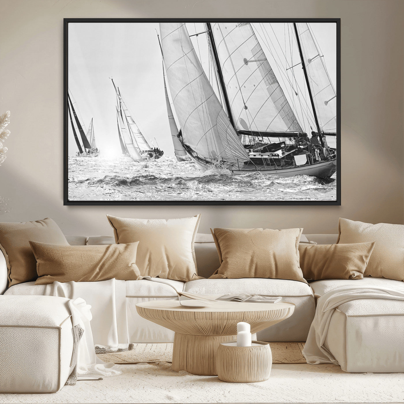 MGV-FC-36X24 - Yacht Sailboat Regatta Canvas Wall Art Canvas Print
