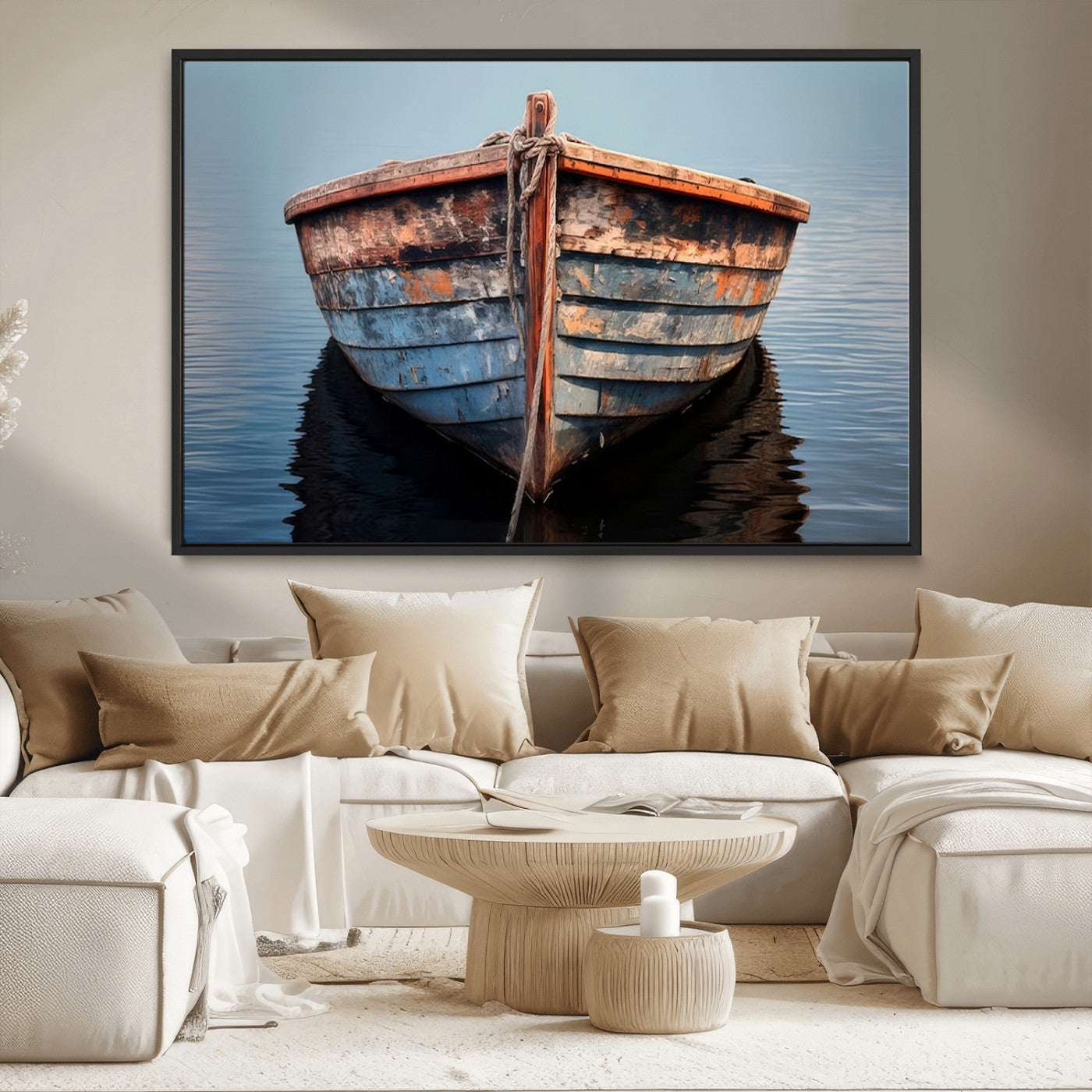 MGV-FC-36X24 - Stunning Vintage Boat Canvas Print | Nautical Wall