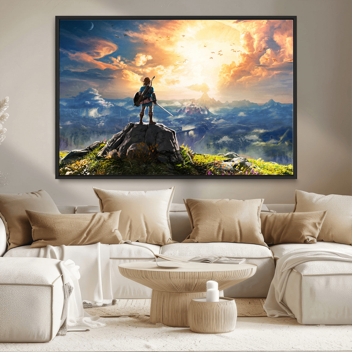 MGV-FC-36X24 - Legend of Zelda Breath of the Wild Game Wall Art Canvas, Legend of Zelda Canvas Print