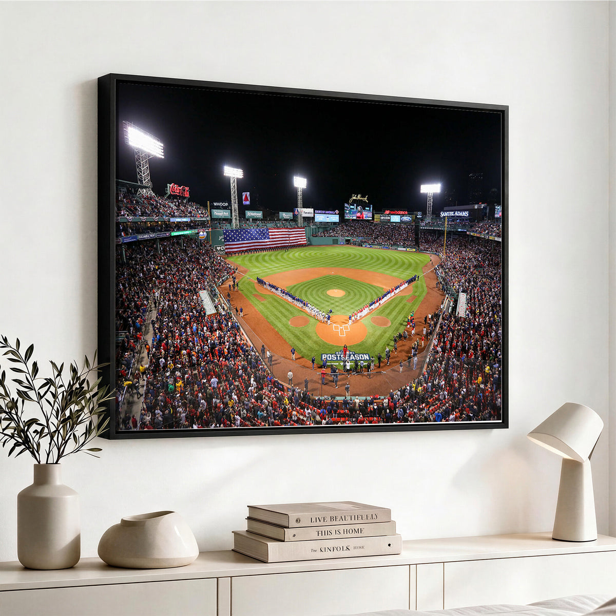 47365-MGV-CV-36X24 - Fenway Park Wall Art Canvas Print | Large Baseball Stadium Canvas for Boston Red Sox Fans