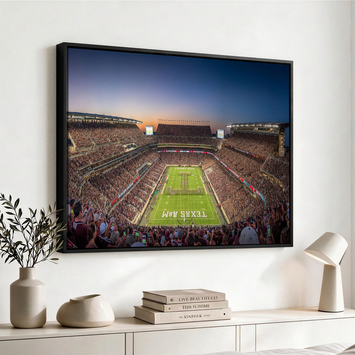 17421-MGV-CV-36X24 - Kyle Field Wall Art Print | Large Texas A&M Aggies Football Canvas Print for Sports Enthusiasts |