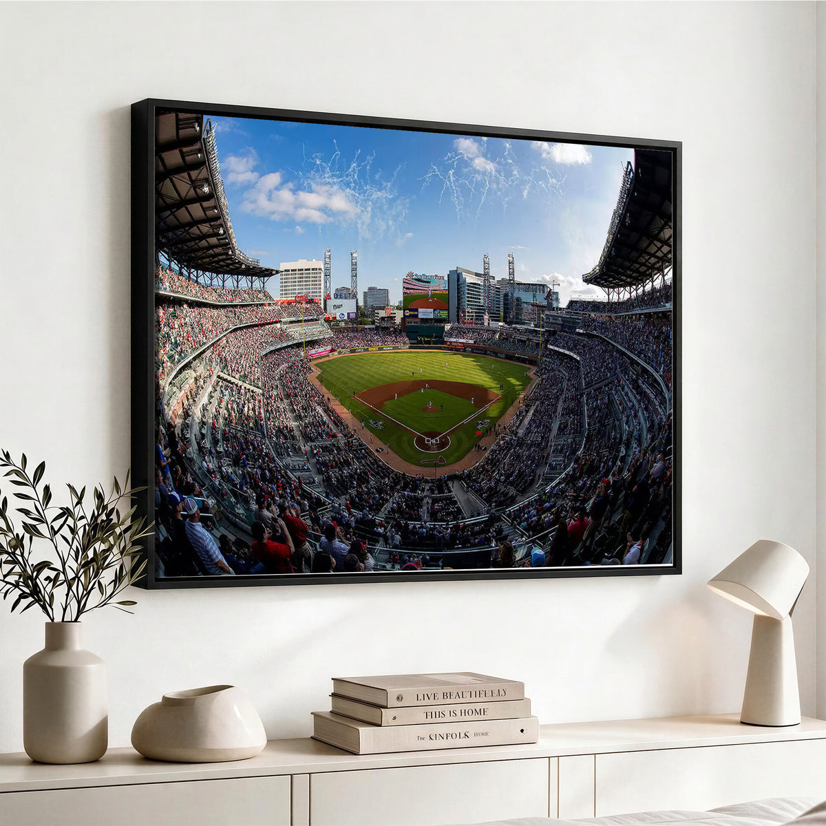 78608-MGV-CV-36X24 - Truist Park Stadium Canvas Wall Art, Atlanta Braves Game Day Decor