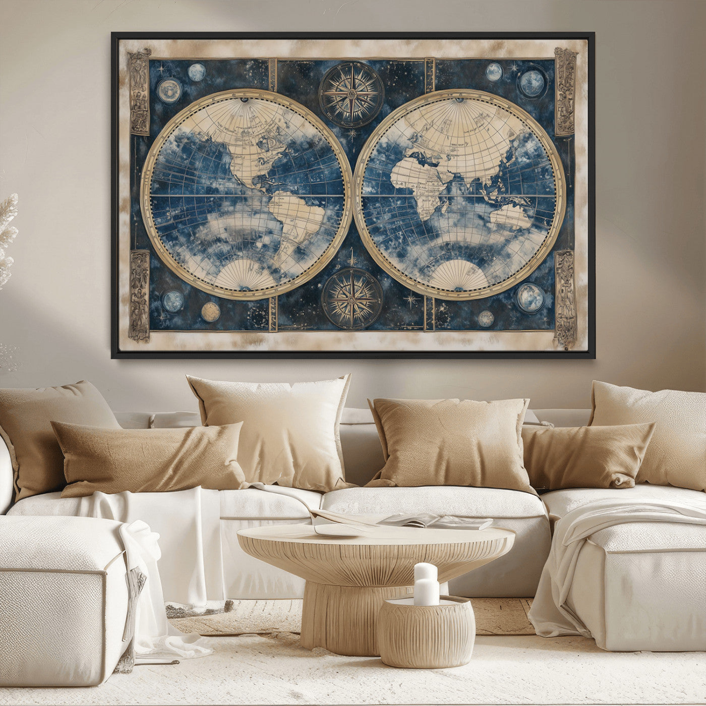 MGV-FC-36X24 - World Map Canvas Print