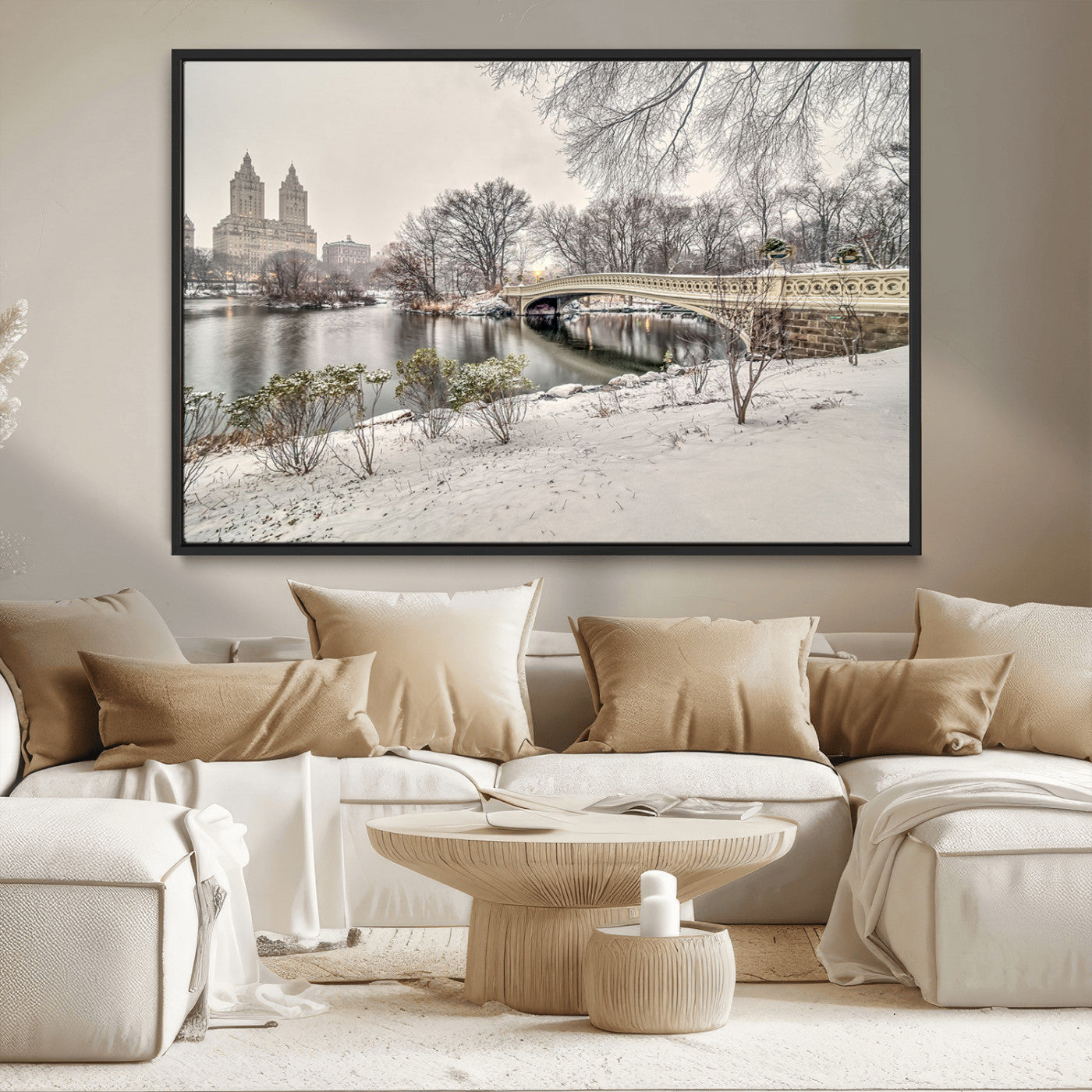 MGV-FC-36X24 - The Bow Bridge in Central Park Canvas, The Bow Bridge Canvas Print