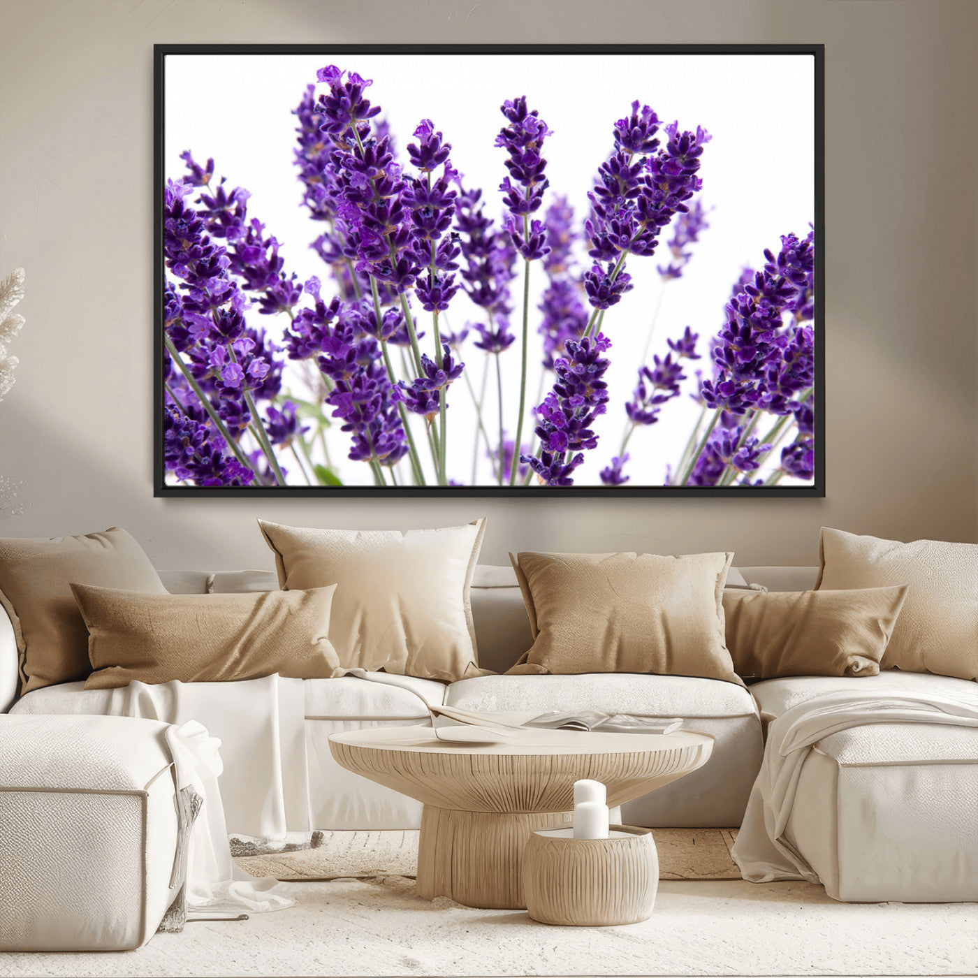 MGV-FC-36X24 - Lavender Flower Wall Art Canvas Print