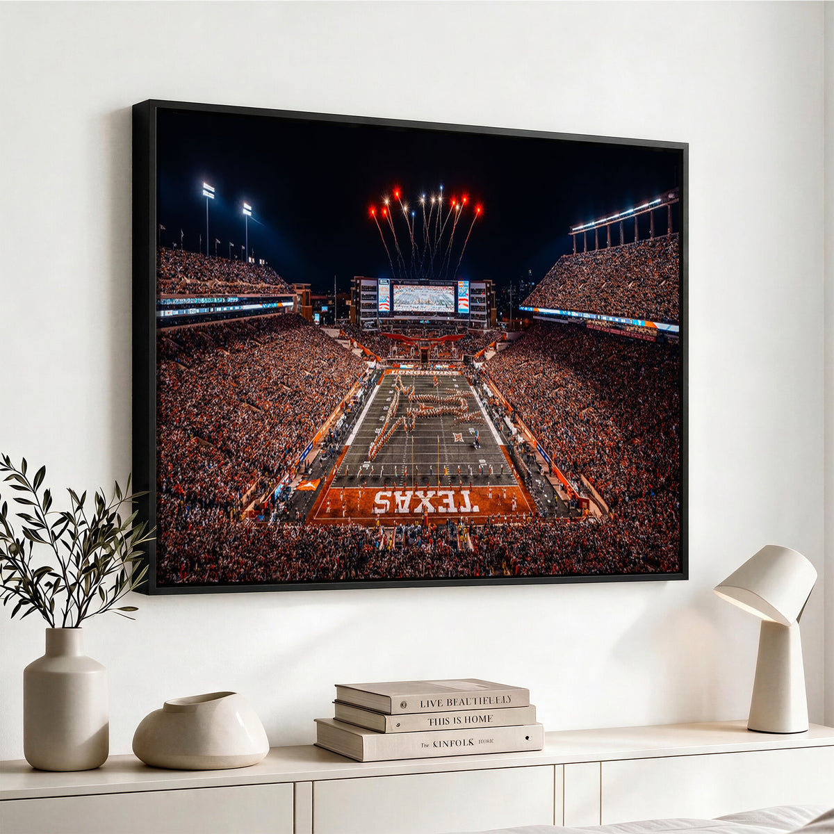 58778-PAN-FL-20X10 - Darrell K Royal Memorial Stadium | Texas Longhorns | Print Decor Wall Art Design for Home & Office Decoration