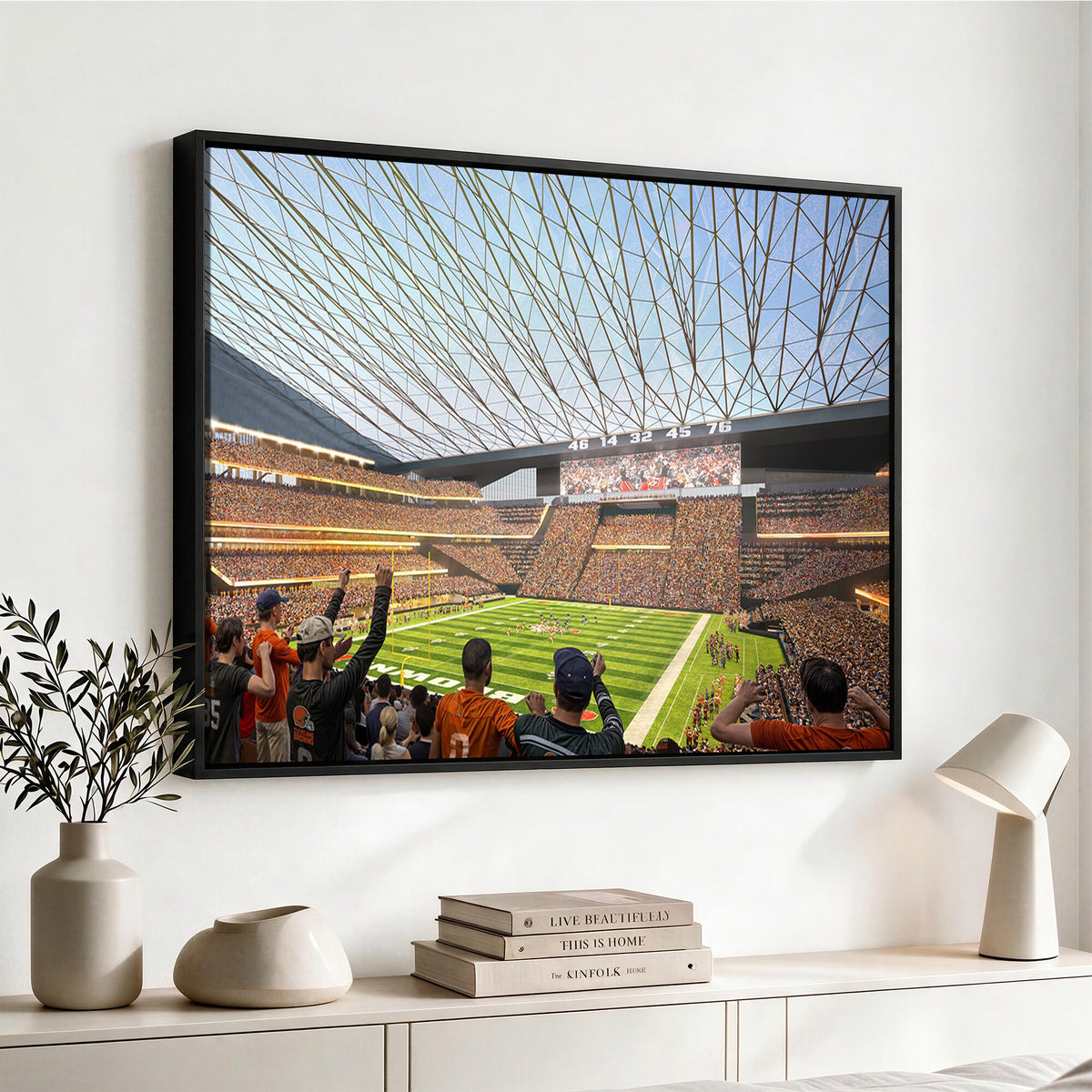 81960112-MGV-CV-36X24 - Cleveland Browns Stadium Wall Art Canvas Print