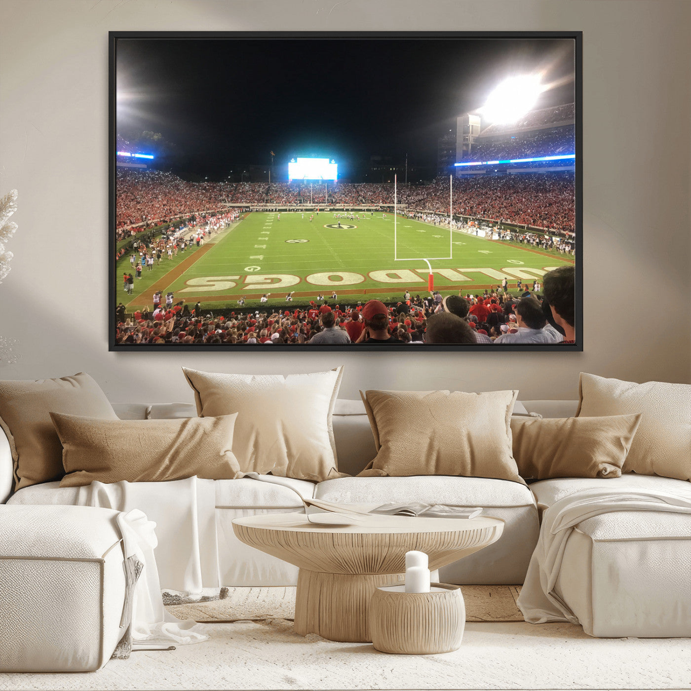 Dooley Stadium Wall Art Print, Sports Arena Canvas Wall Art, Panoramic Stadium Canvas Print, Modern Athletic Field Art Printing