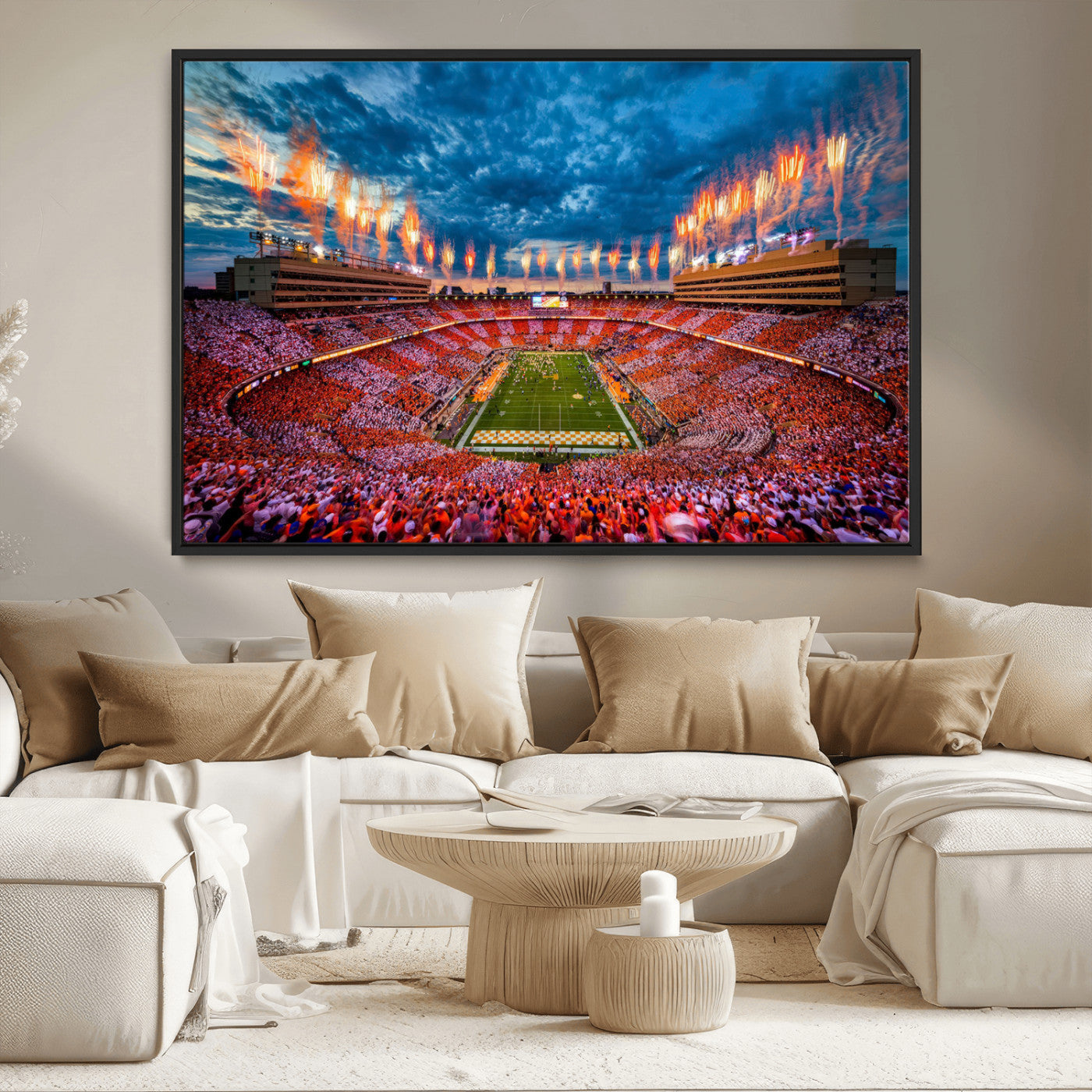 MGV-FC-36X24 - Tennessee Neyland Stadium Wall Art Print, Sports Arena Canvas Wall Art, Panoramic Stadium Canvas
