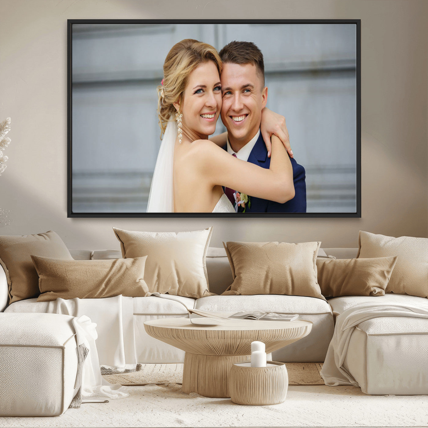 MGV-FC-36X24 - Create Your Own Photo Framed Canvas Print - Custom Personalized Wall Art Print for Gift