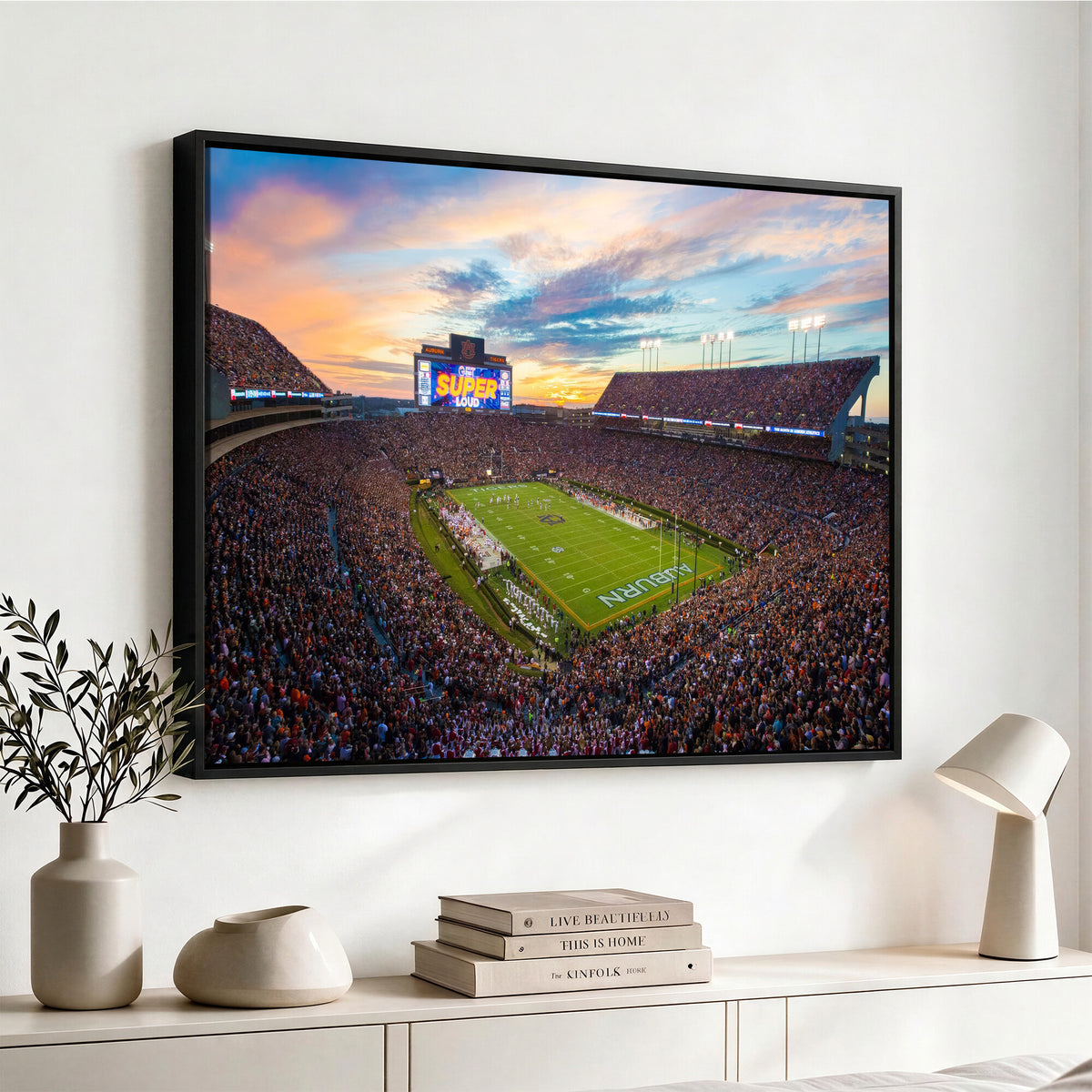 75203764-MGV-CV-36X24 - Jordan-Hare Stadium Auburn Tigers Football Stadium Canvas Wall Art