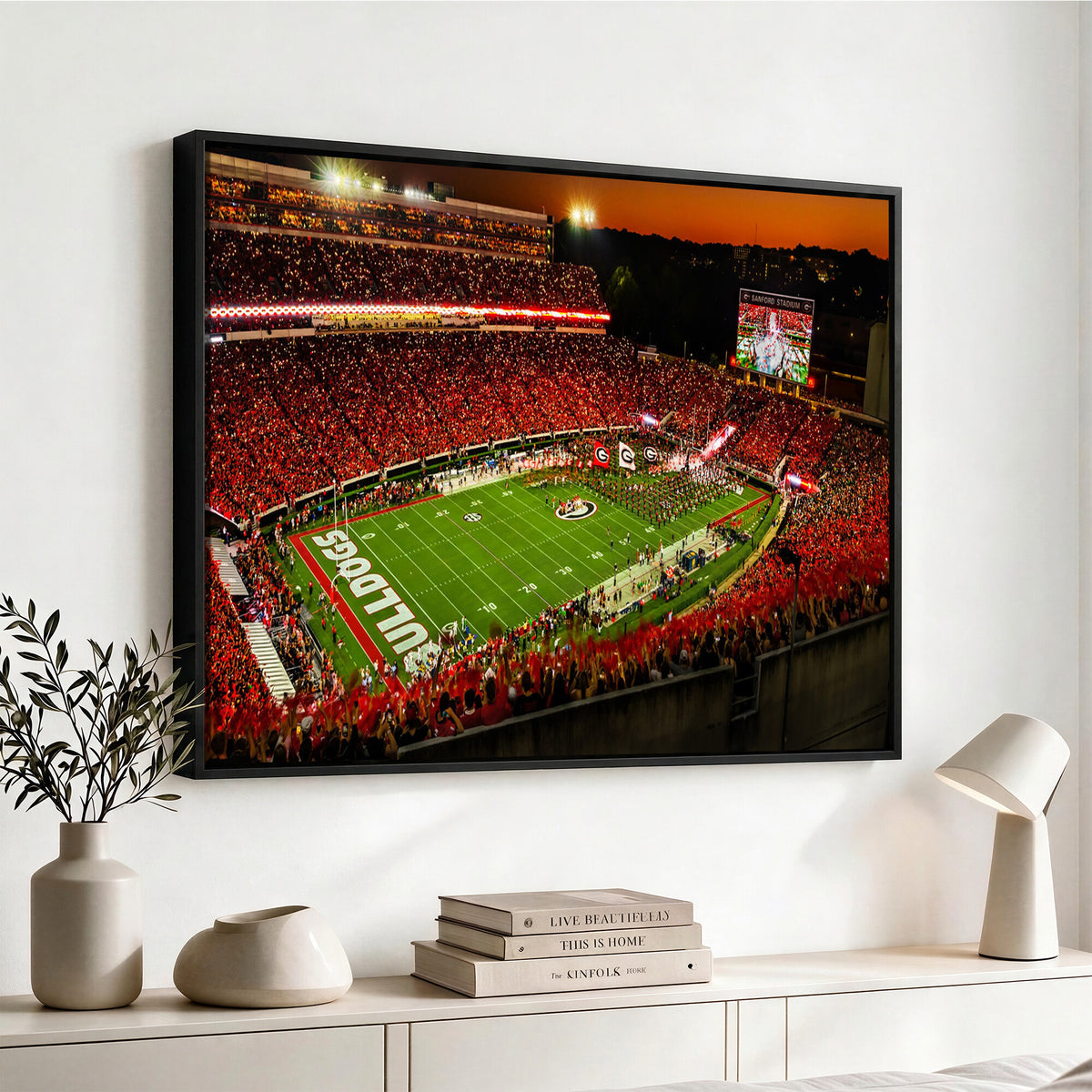 48894104-MGV-CV-36X24 - Georgia Bulldogs Stadium Wall Art Canvas Print, Sanford Stadium