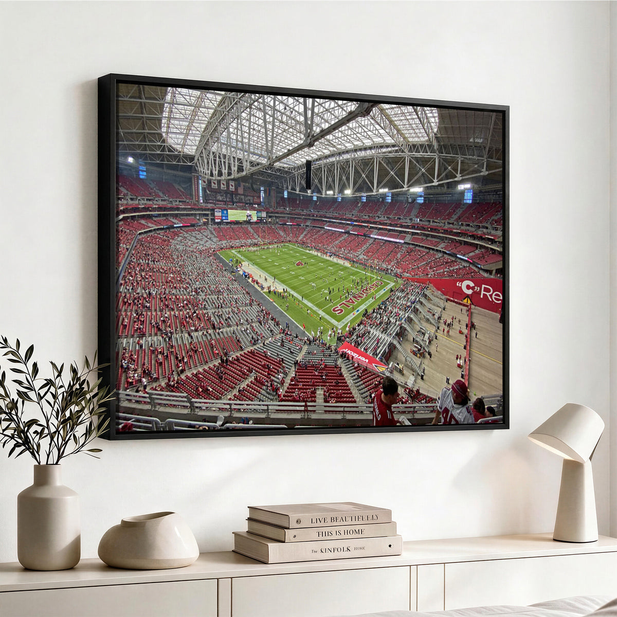 30579717-MGV-CV-36X24 - State Farm Stadium Canvas Wall Art, Arizona Cardinals Football Stadium Print, Glendale NFL Arena Panorama Artwork