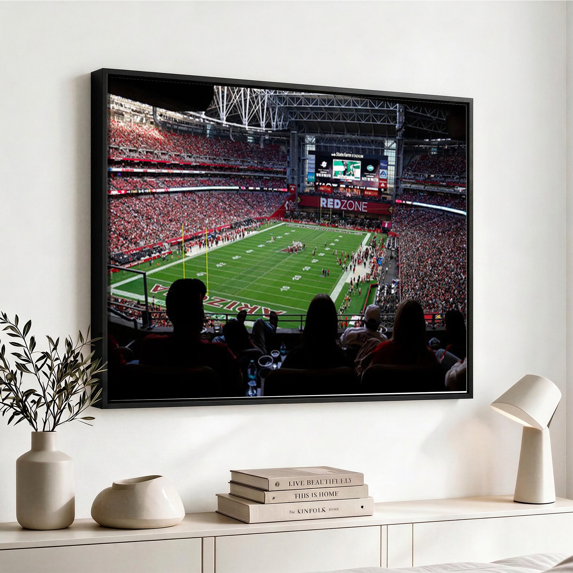 84196298-MGV-CV-36X24 - State Farm Stadium Canvas Wall Art, Arizona Cardinals Football Stadium Print, Glendale NFL Arena Photography Artwork