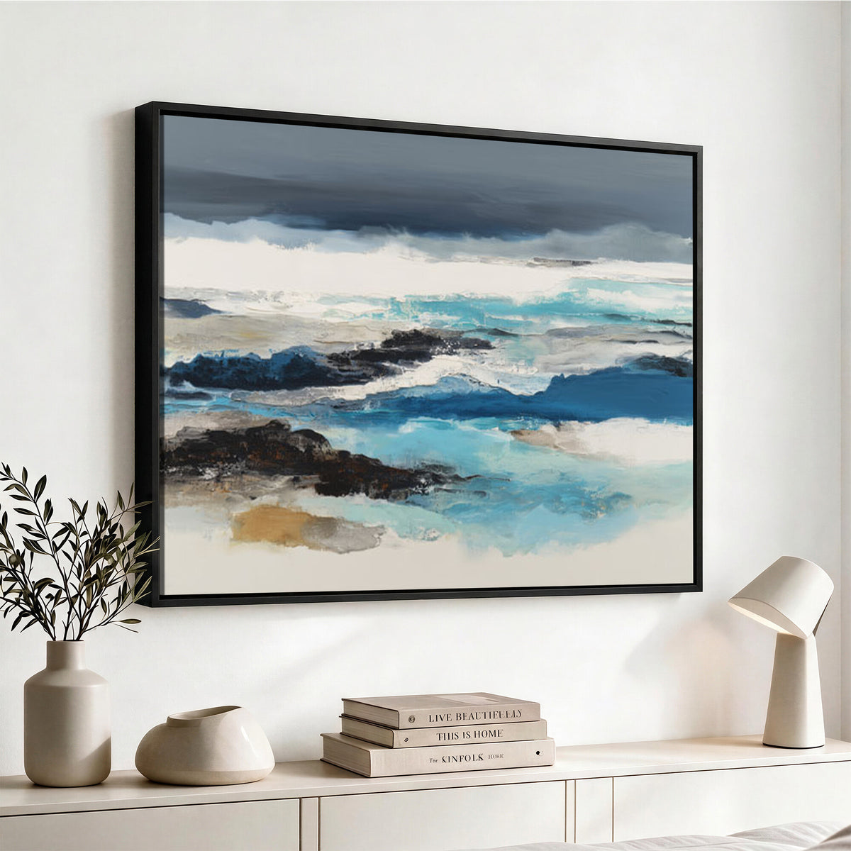 53645131-MGV-CV-36X24 - Extra Large Abstract Wall Art Canvas Print