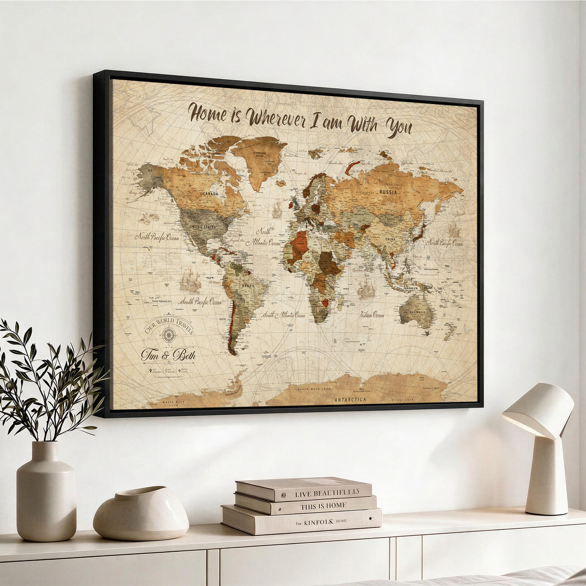 NEWMAP-22.jpg-MGV-CV-36X24 - World Map Wall Art Canvas Print, Modern Decorative Framed Map Artwork Prints for Living Room, Office, Bedroom Wall Decor