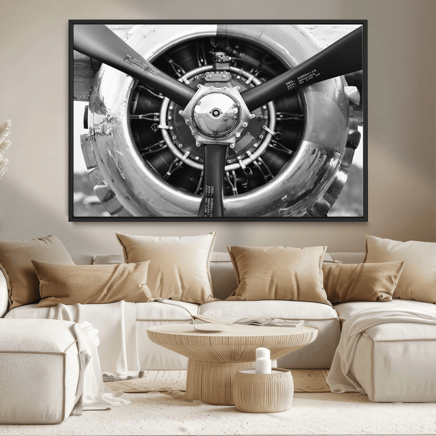 MGV-FC-36X24 - Vintage Airplane Wall Art Canvas Print